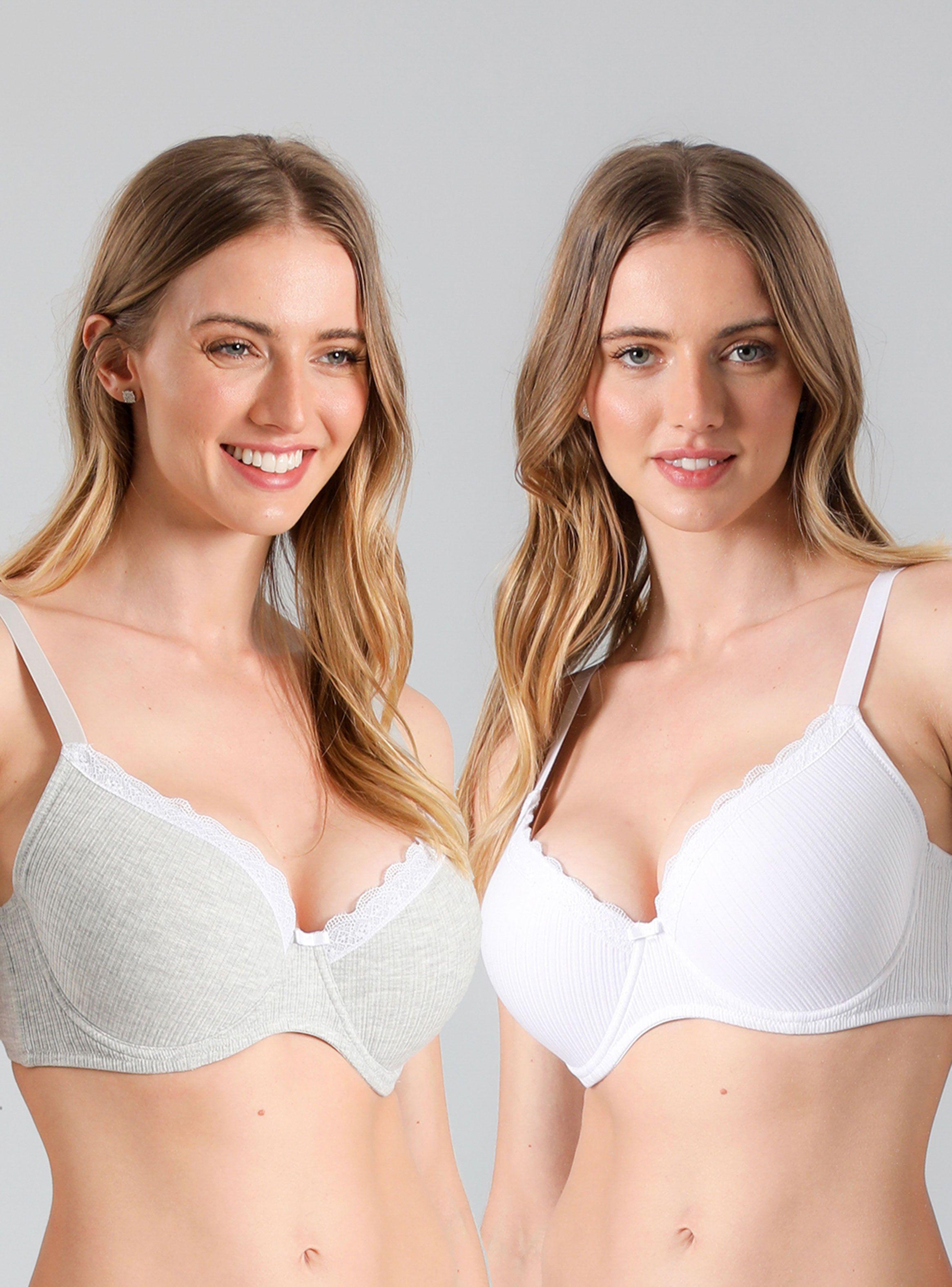 Pack 2X Sostén Sin Arcos Copa Preformada-0