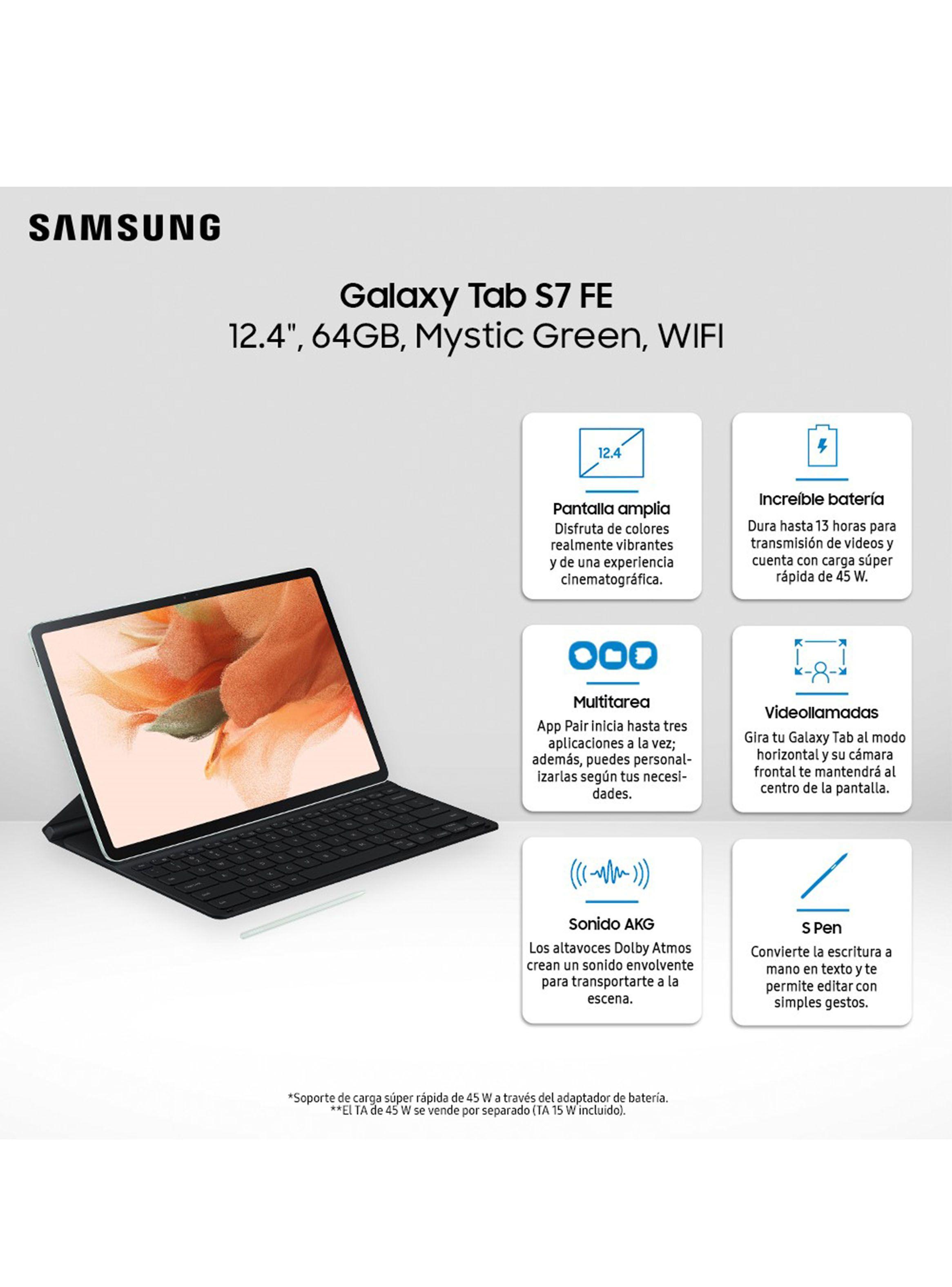 Tablet Samsung Galaxy Tab S7 FE 12.4" 64GB WiFi Mystic Green-1