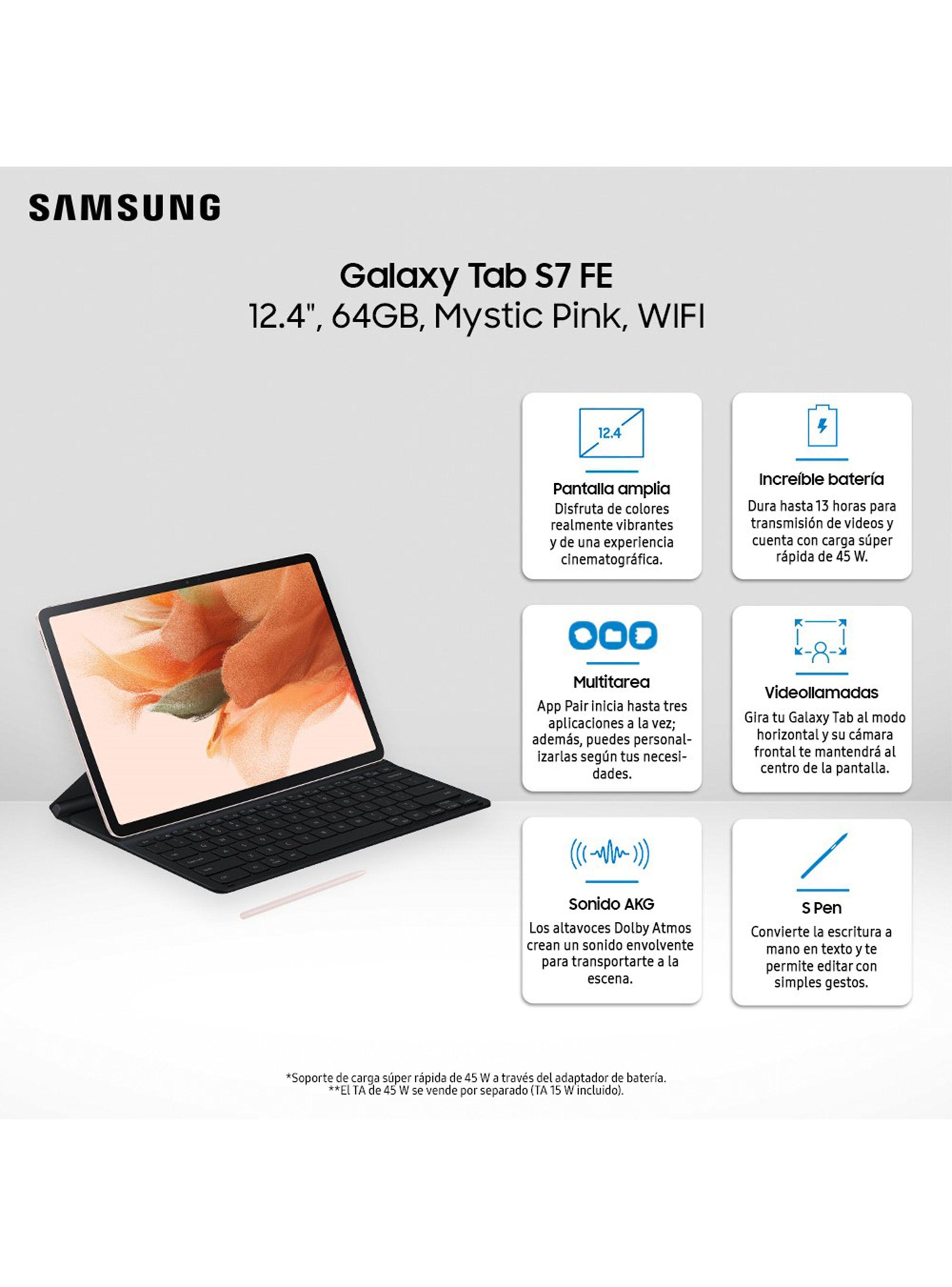 Tablet Samsung Galaxy Tab S7 FE 12.4" 64GB WiFi Mystic Pink-1