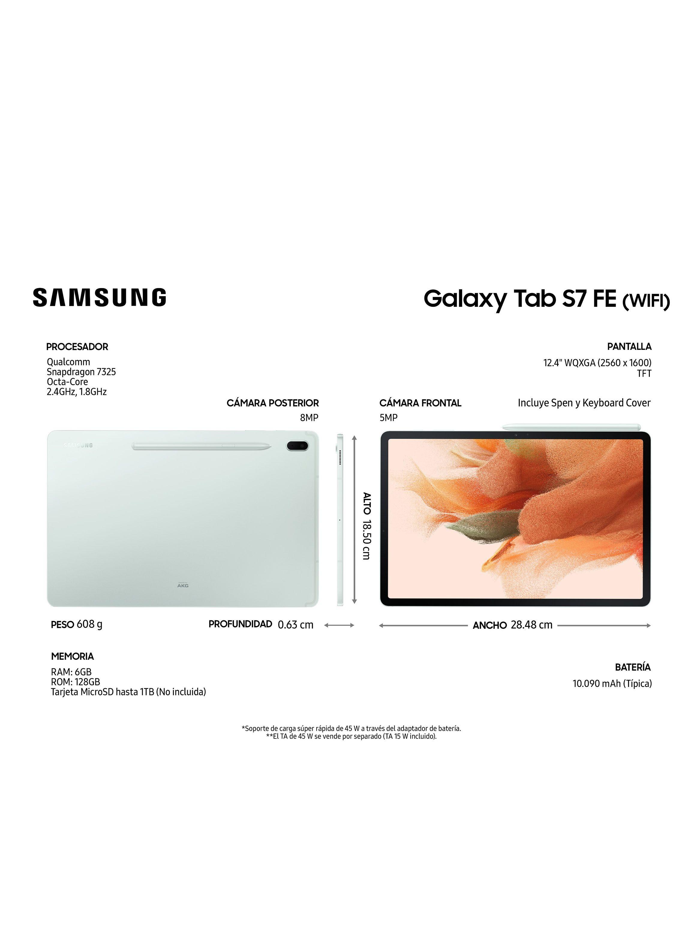 Tablet Samsung Galaxy Tab S7 FE 12.4" 128GB WiFi Mystic Green-5