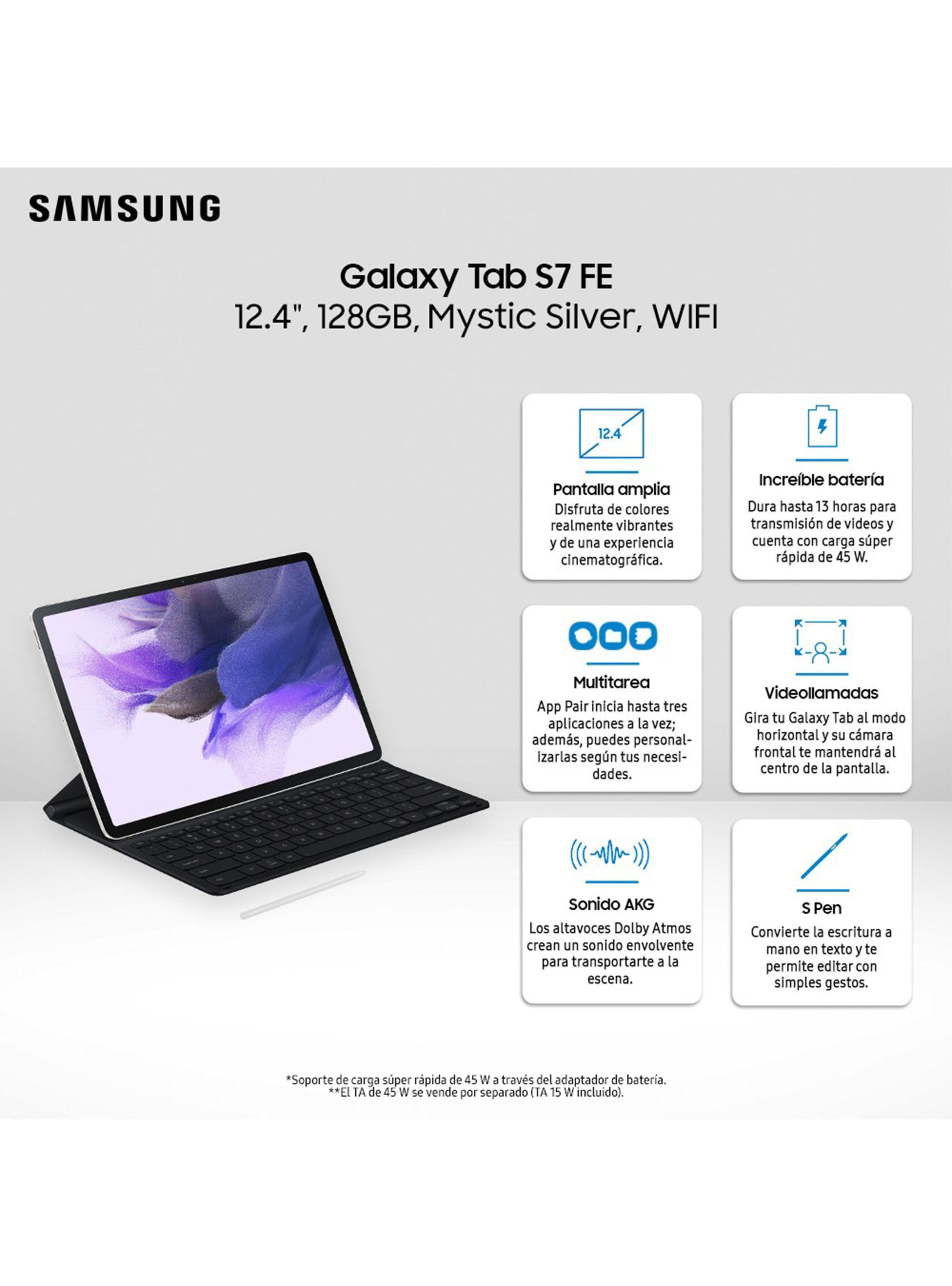 Tablet Samsung Galaxy Tab S7 FE 12.4" 128GB WiFi Mystic Silver-1