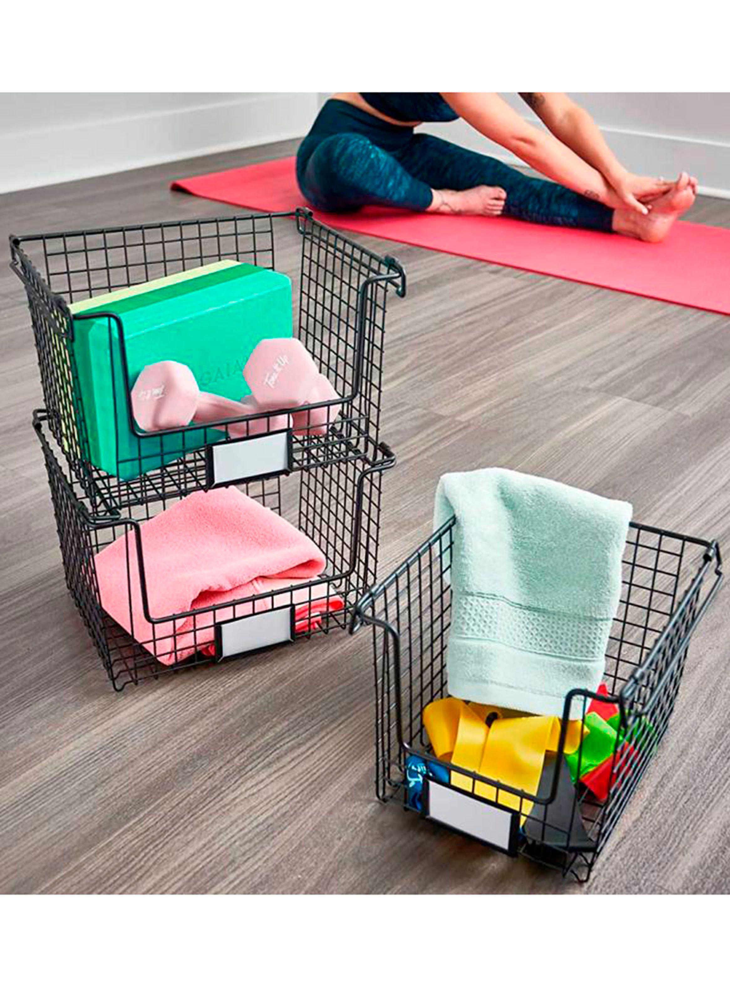 Canasto Interdesign Apilable Classico Negro-1