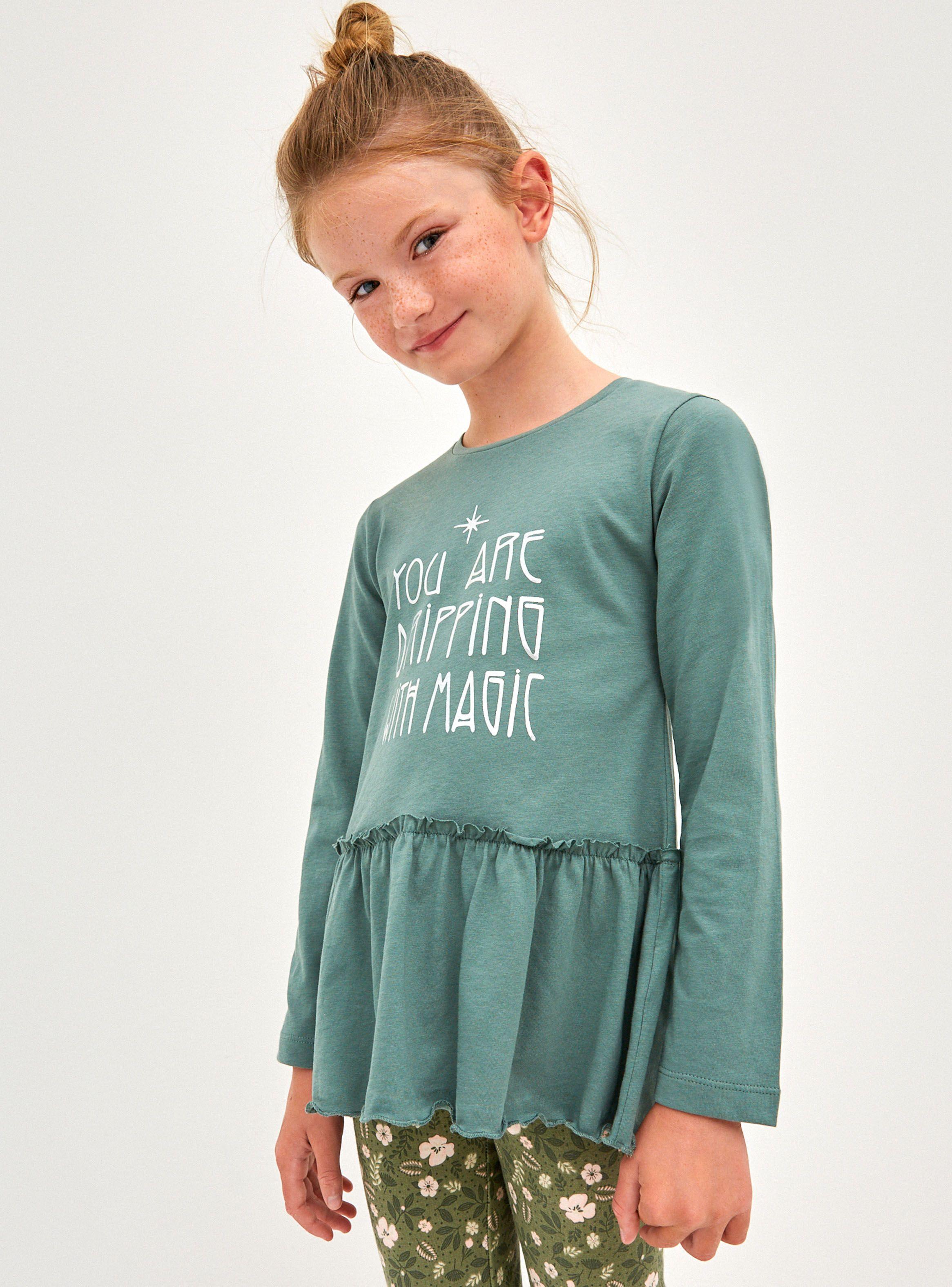 Polera Peplum Largo Niña-0