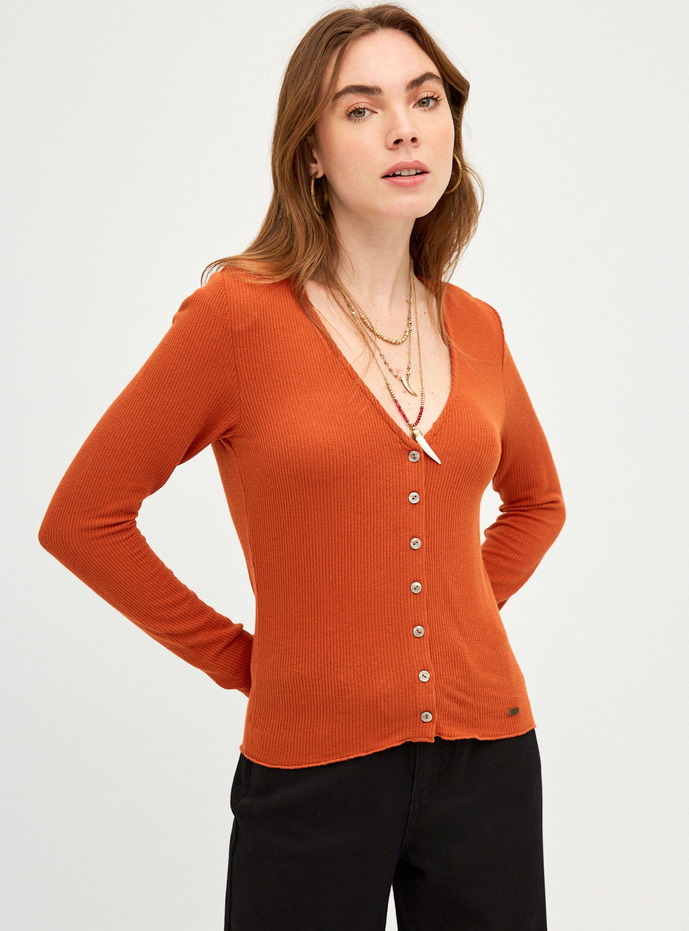 Cardigan Botones Cuello V-0