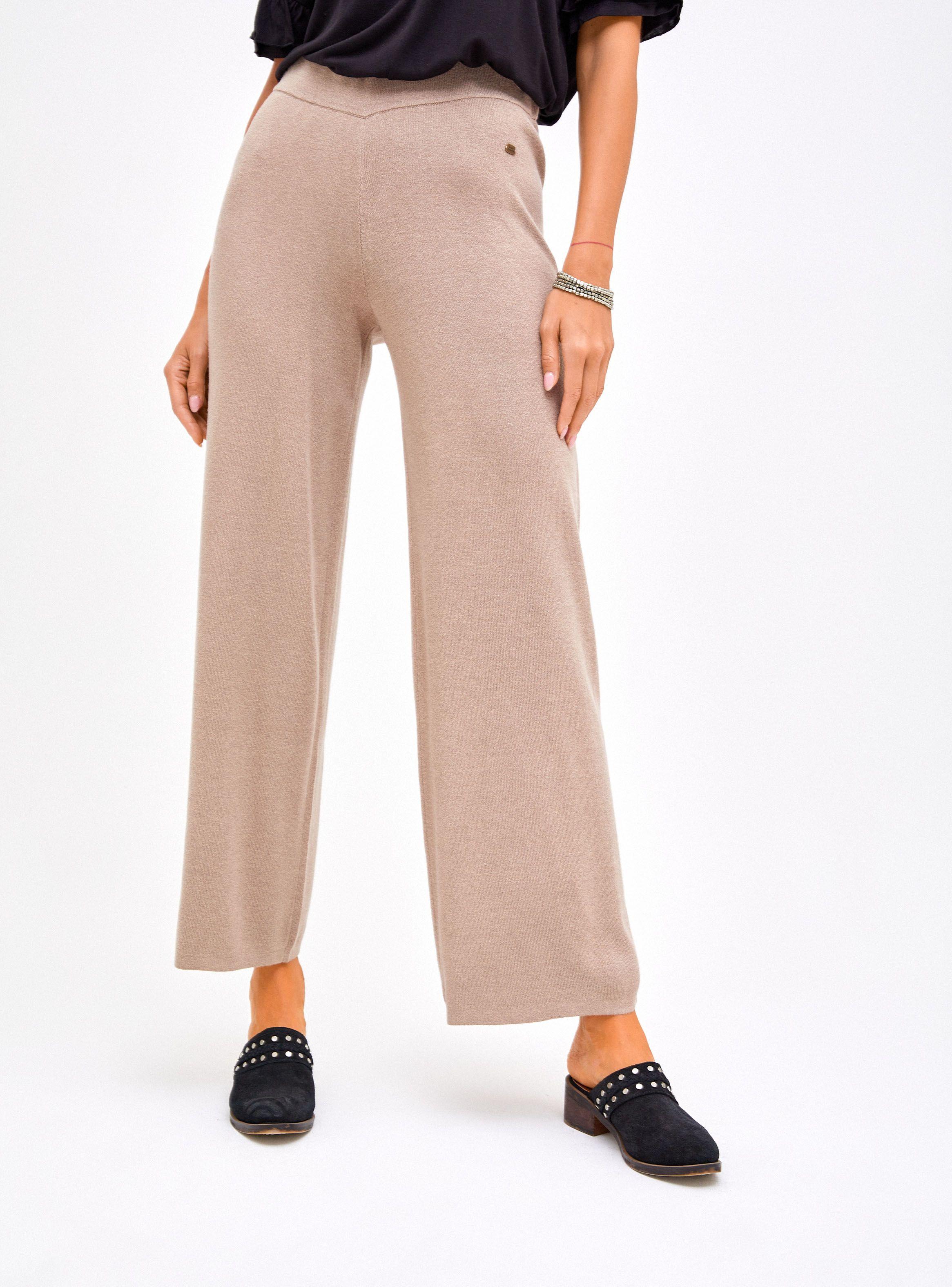 Pantalón Tejido Cintura Elasticada-0