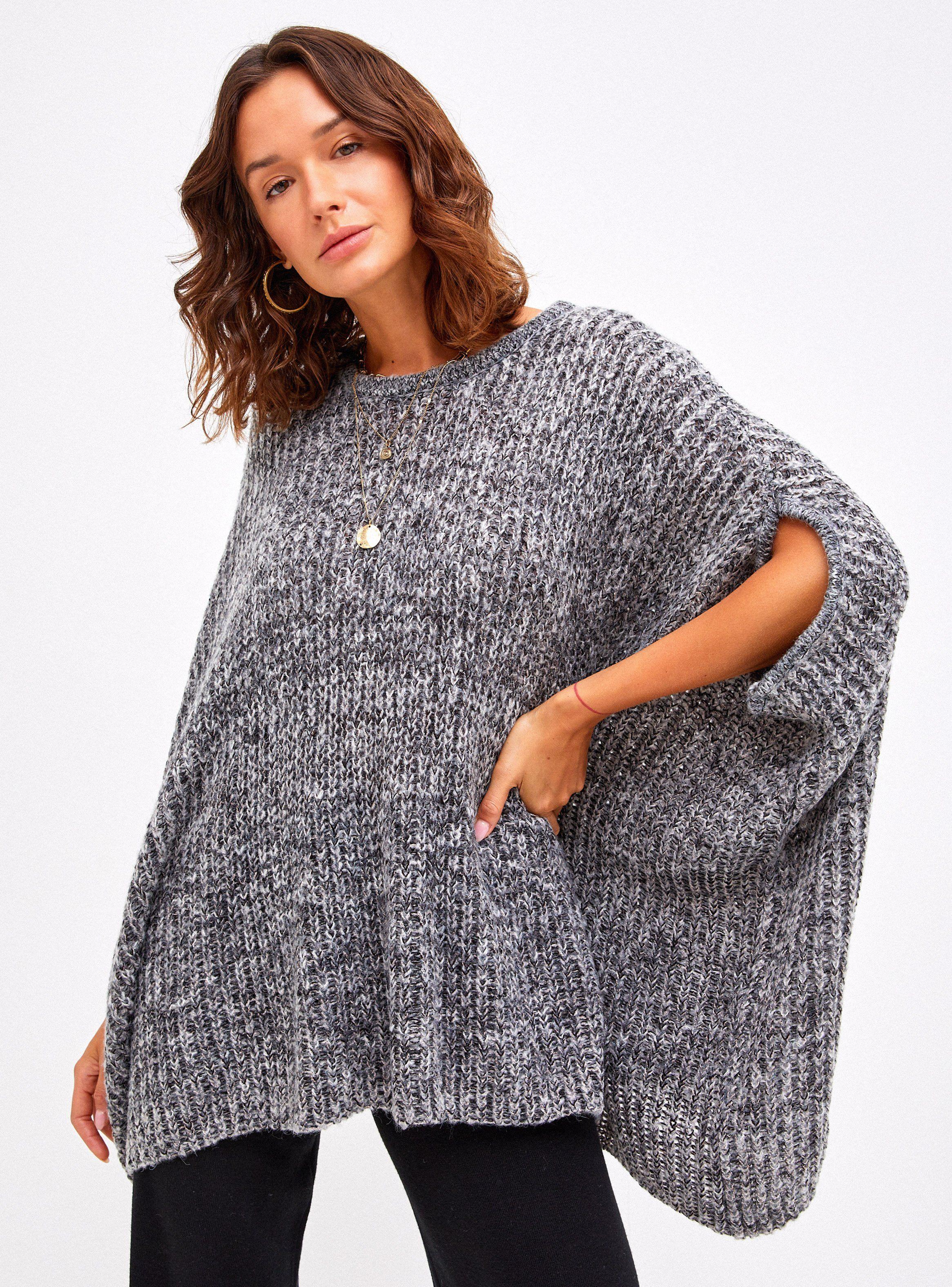 Chaleco Oversize Tipo Poncho-0