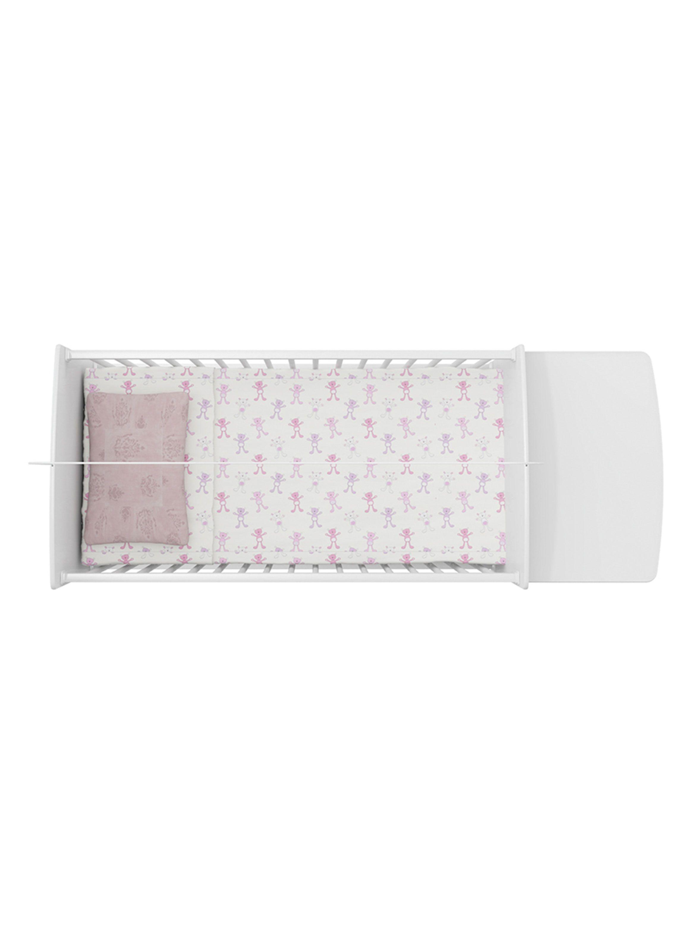 Cuna con Mudador Bambini Rosado-3
