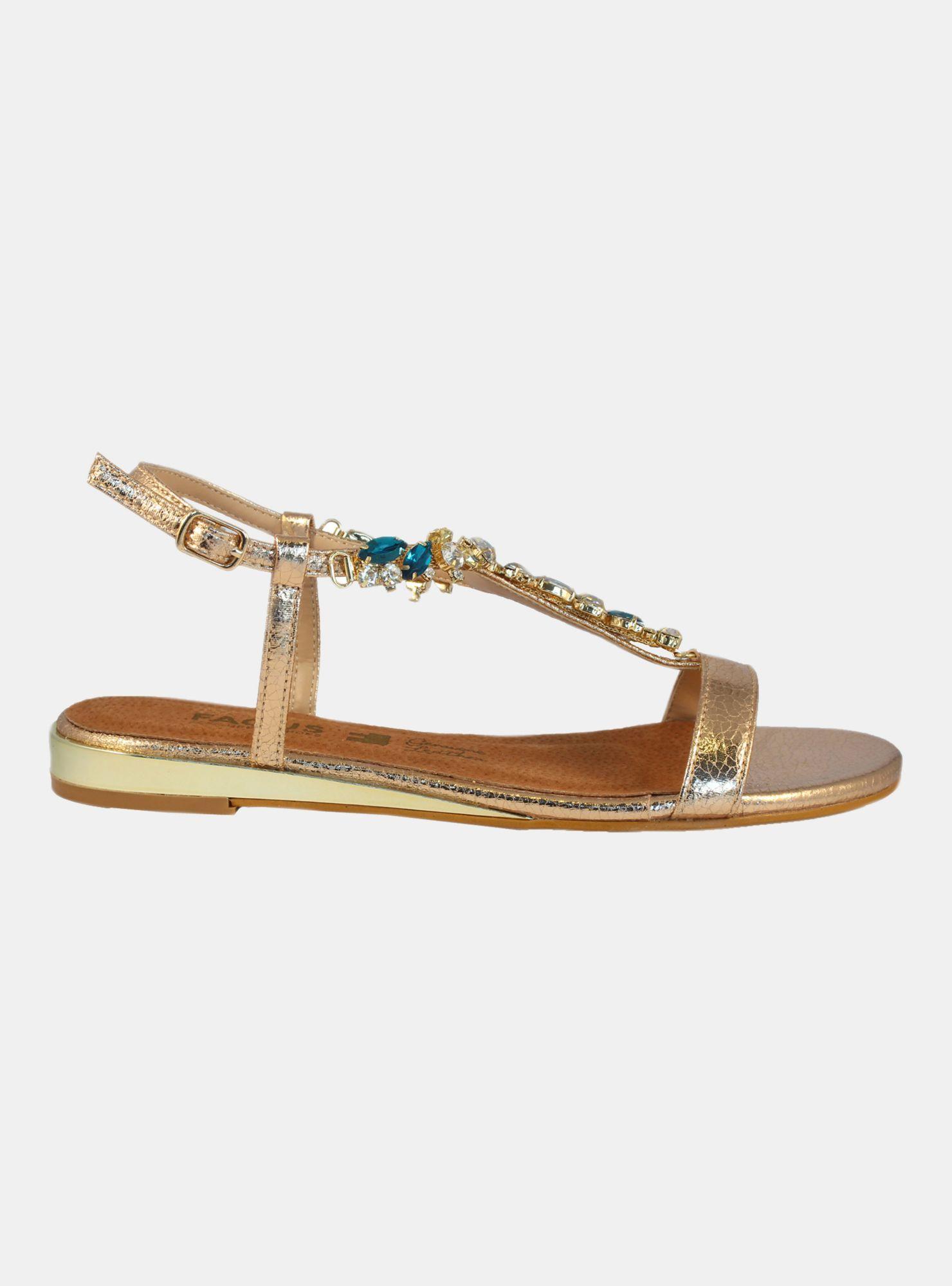 Sandalia Fagus 4SS13519 Gold Casual-0