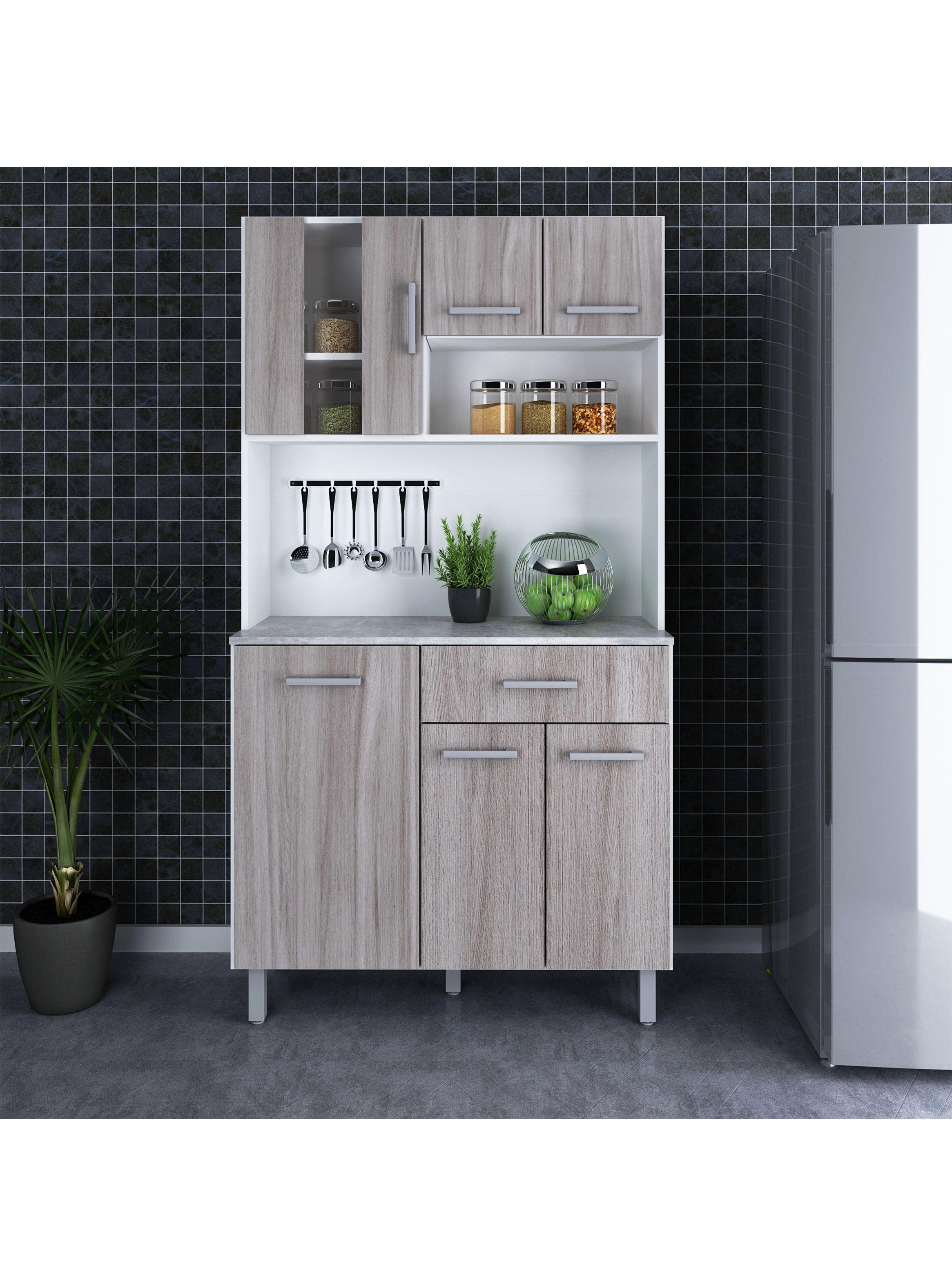 Mueble de Cocina CZ 6 Puertas 1 Cajón-3
