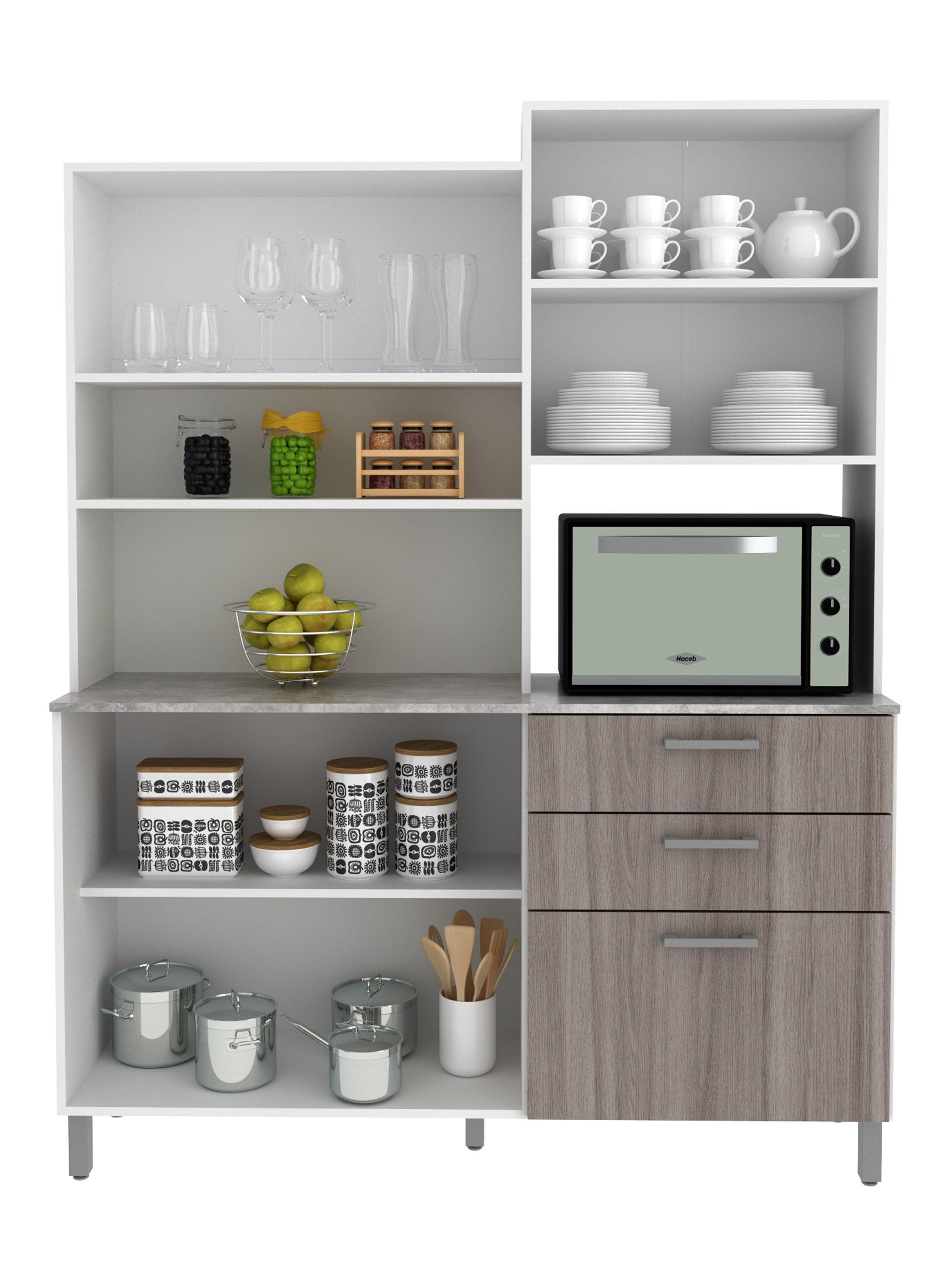 Mueble de Cocina CZ 6 Puertas 3 Cajones-2