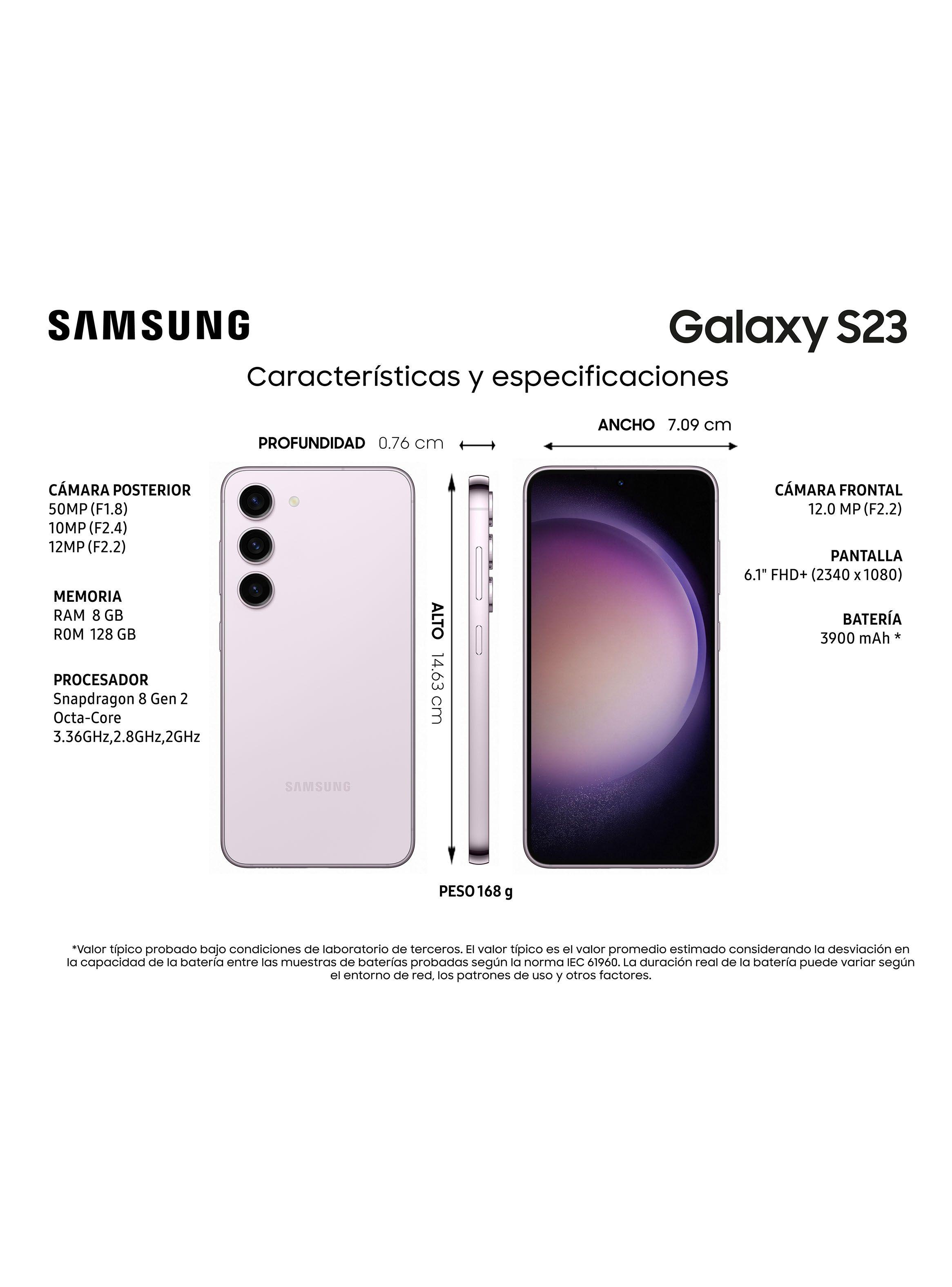 Smartphone Galaxy S23 128GB 6.1" Lavender Liberado-4