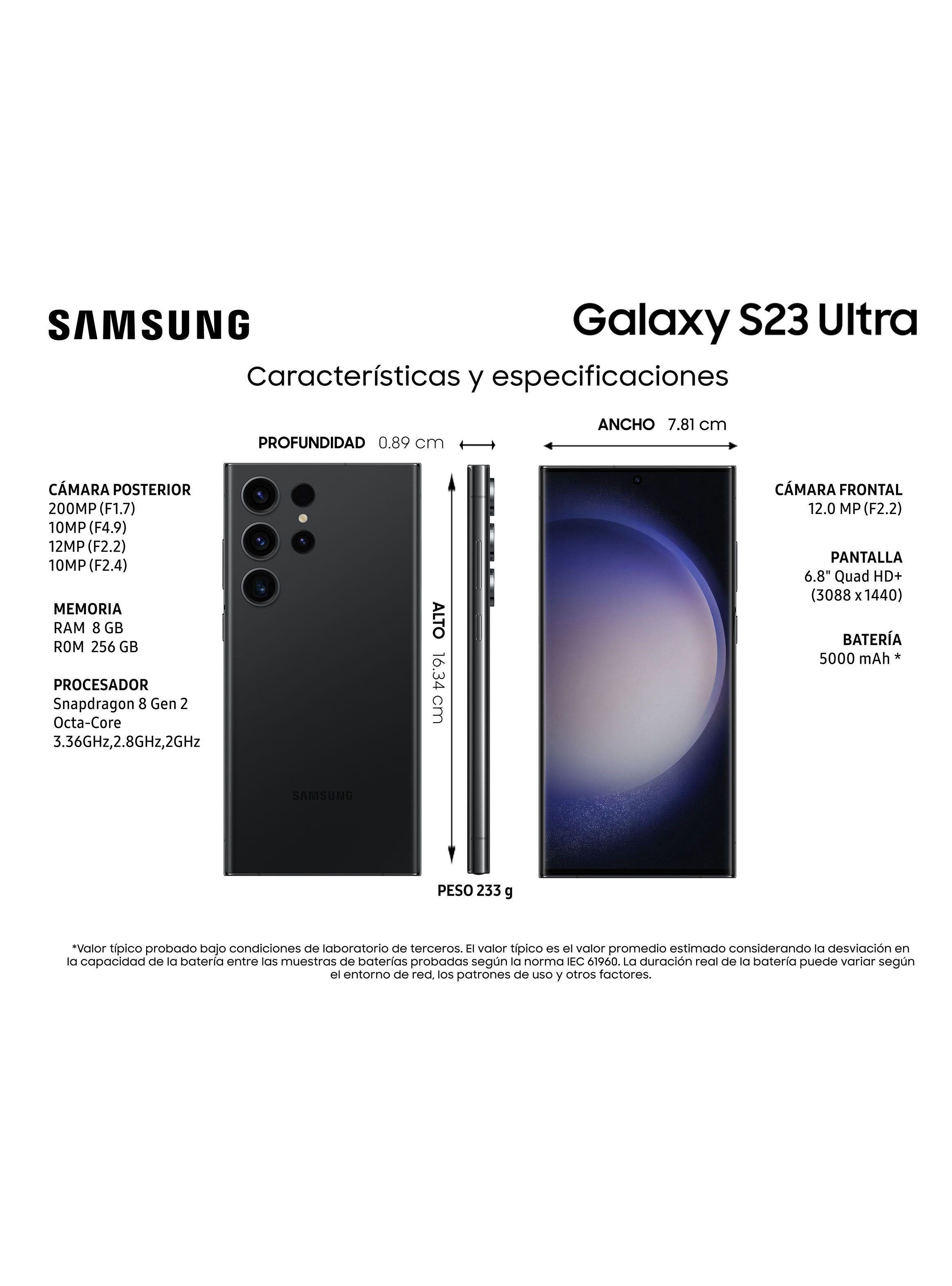 Smartphone Galaxy S23 Ultra 256GB 6.8" Phantom Black Liberado-4