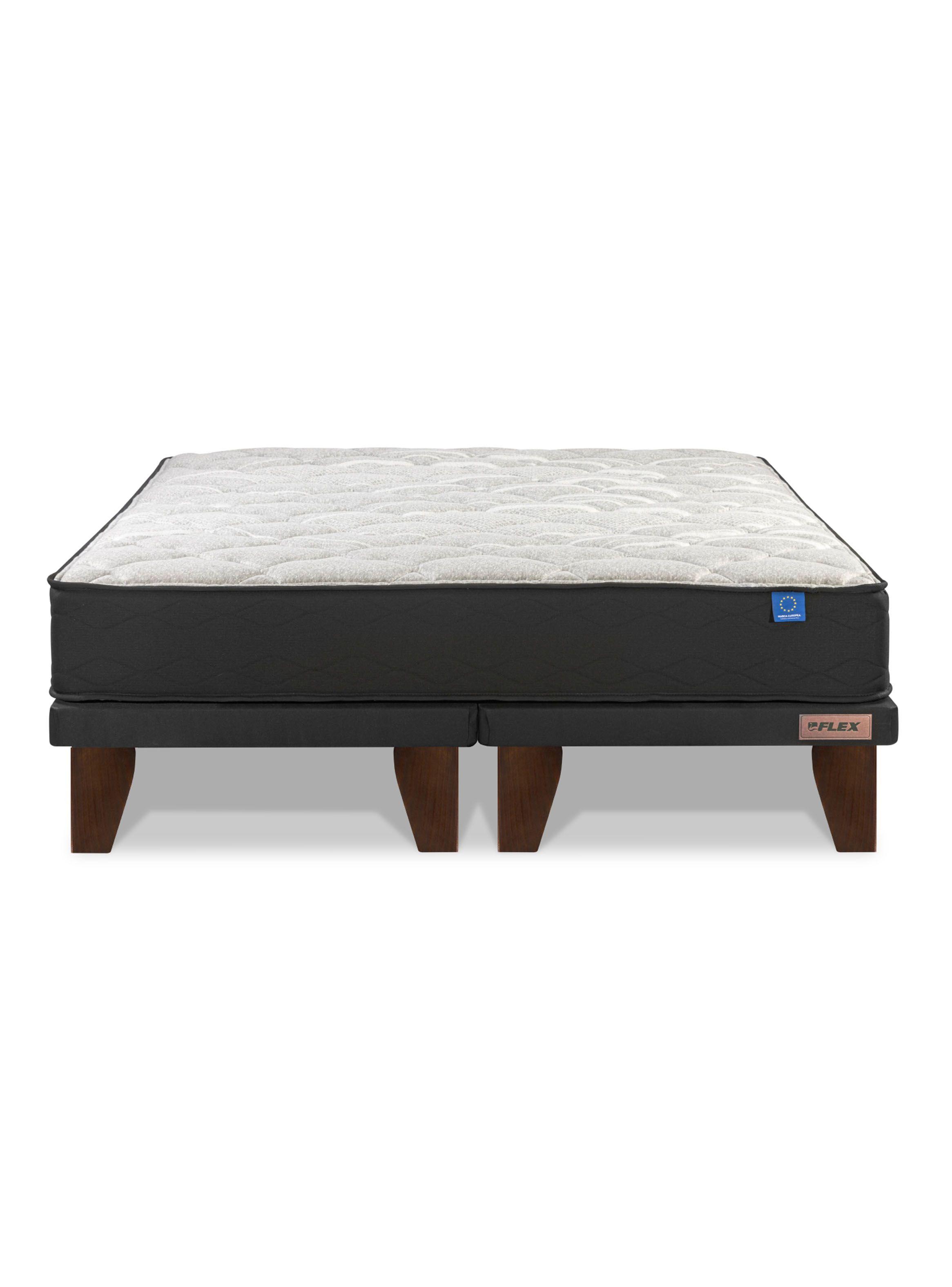 Cama Europea Flat Therapedic Plus 2 Plazas Base Dividida-1