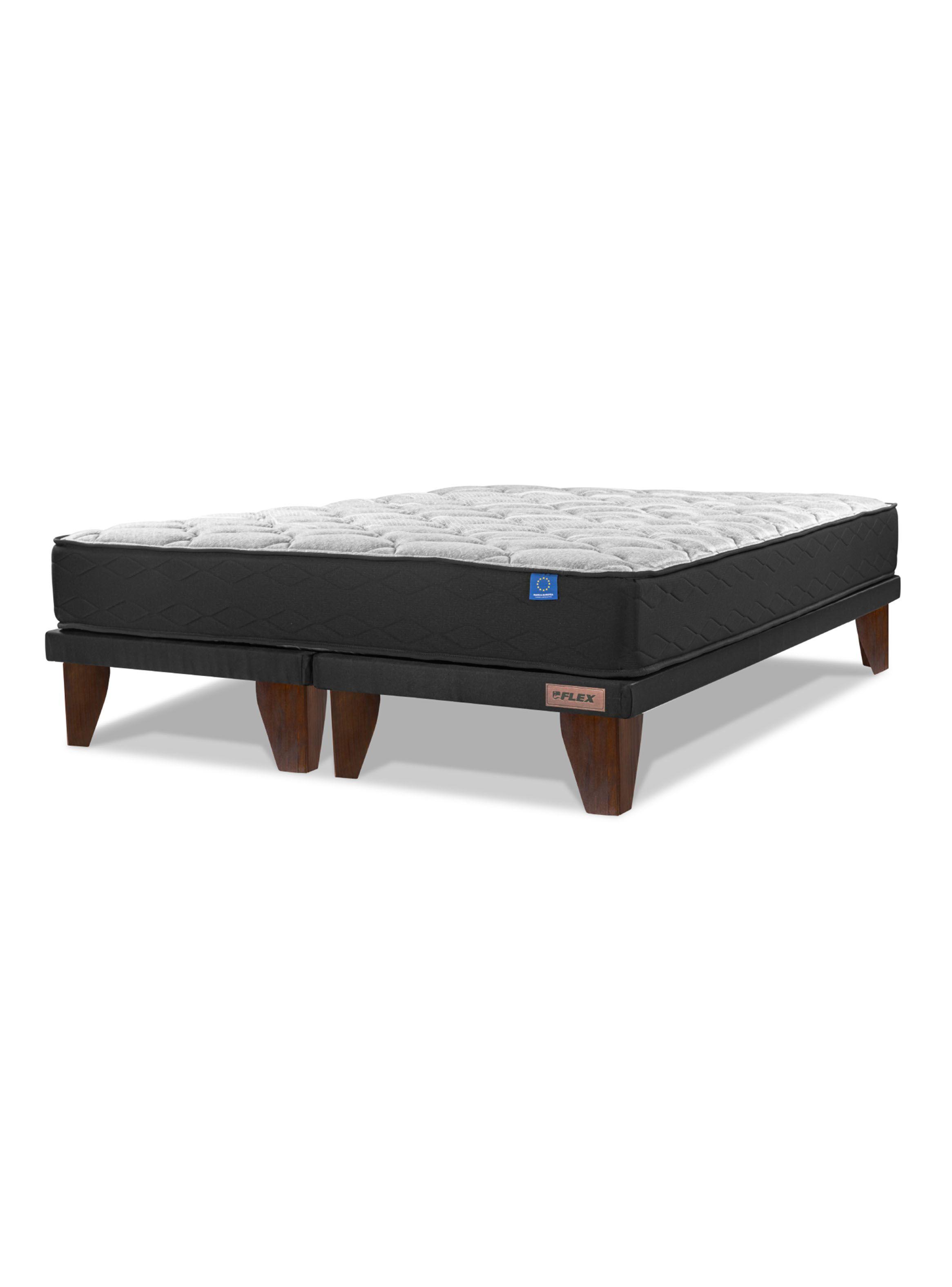 Cama Europea Flat Therapedic Plus 2 Plazas Base Dividida-0