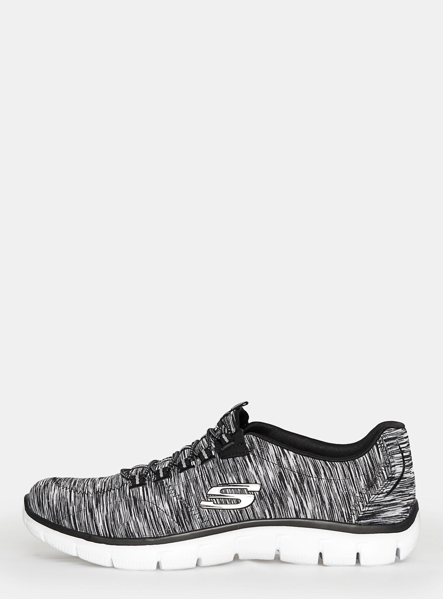 Zapatilla Skechers 12414-BKW Urbana Mujer-1