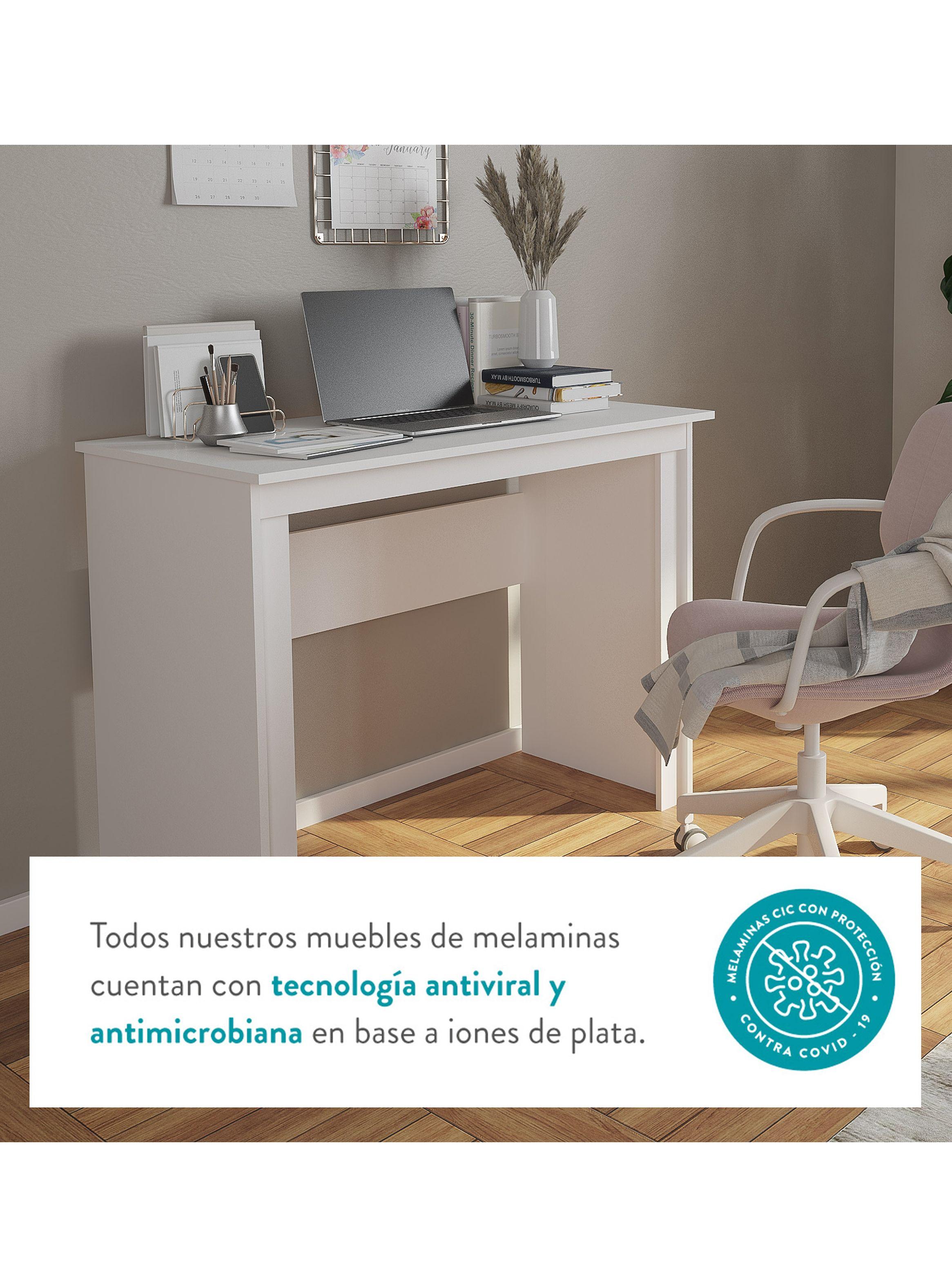 Escritorio Palermo 1 Cajón 1 Puerta Chocolate-4