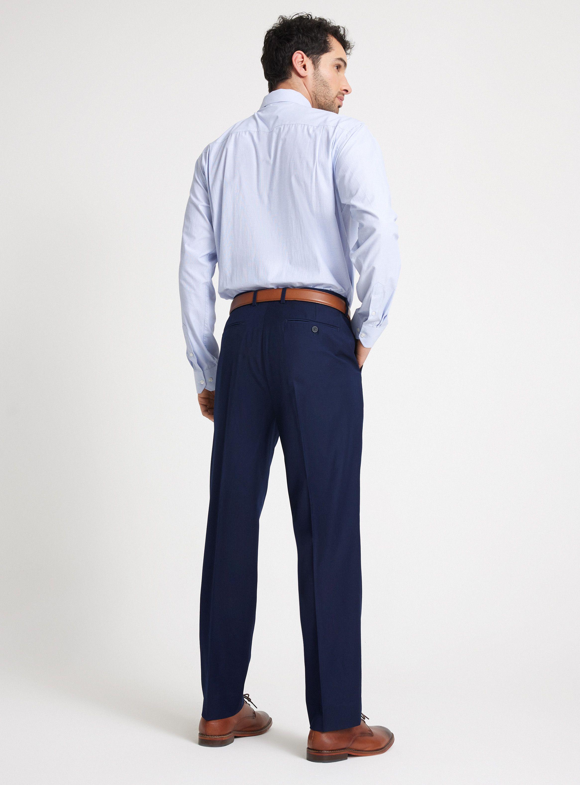Pantalón de Vestir Clásico Liso Colores-5