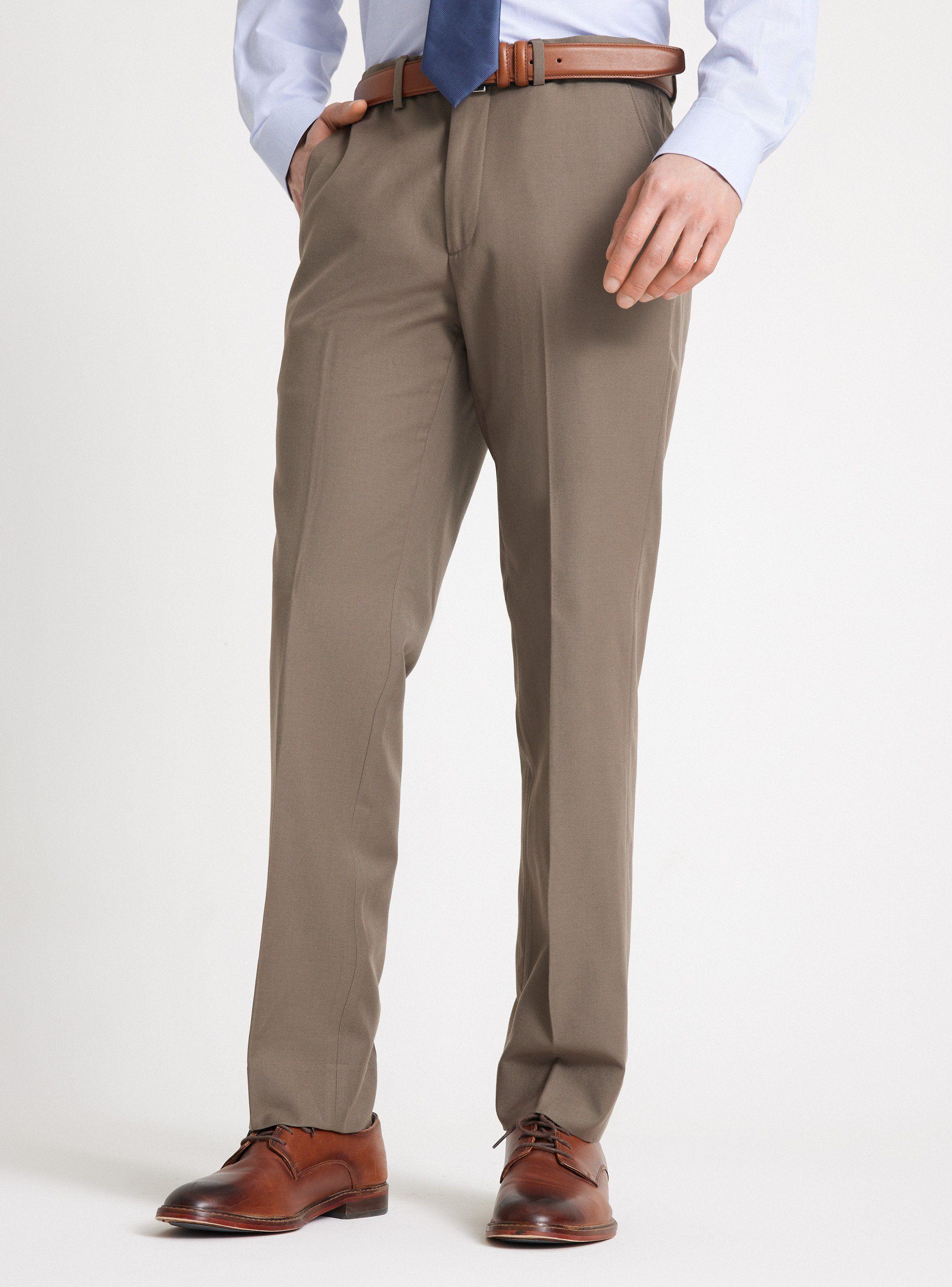 Pantalón de Vestir Liso Color-0