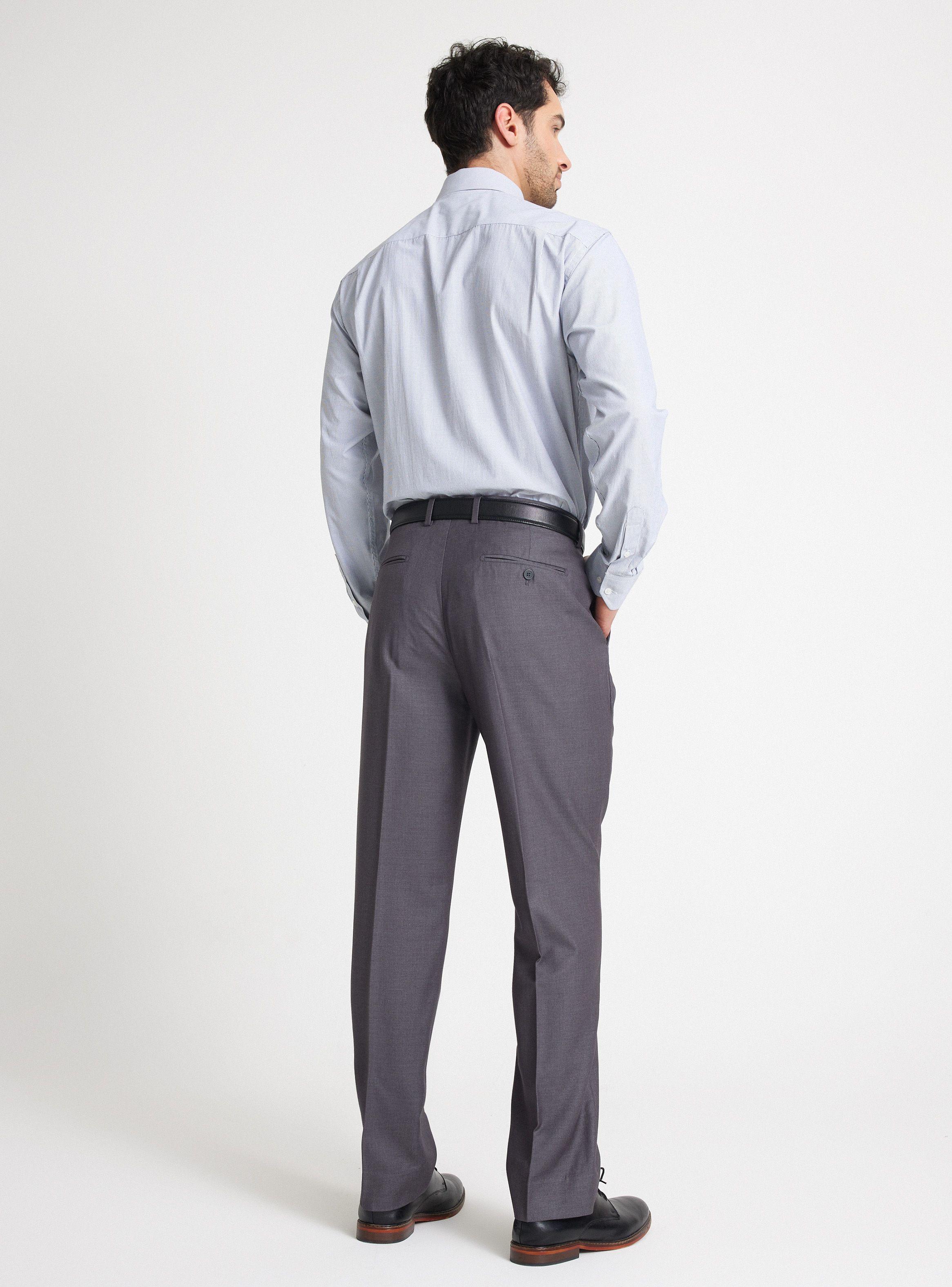 Pantalón de Vestir Liso Color-5