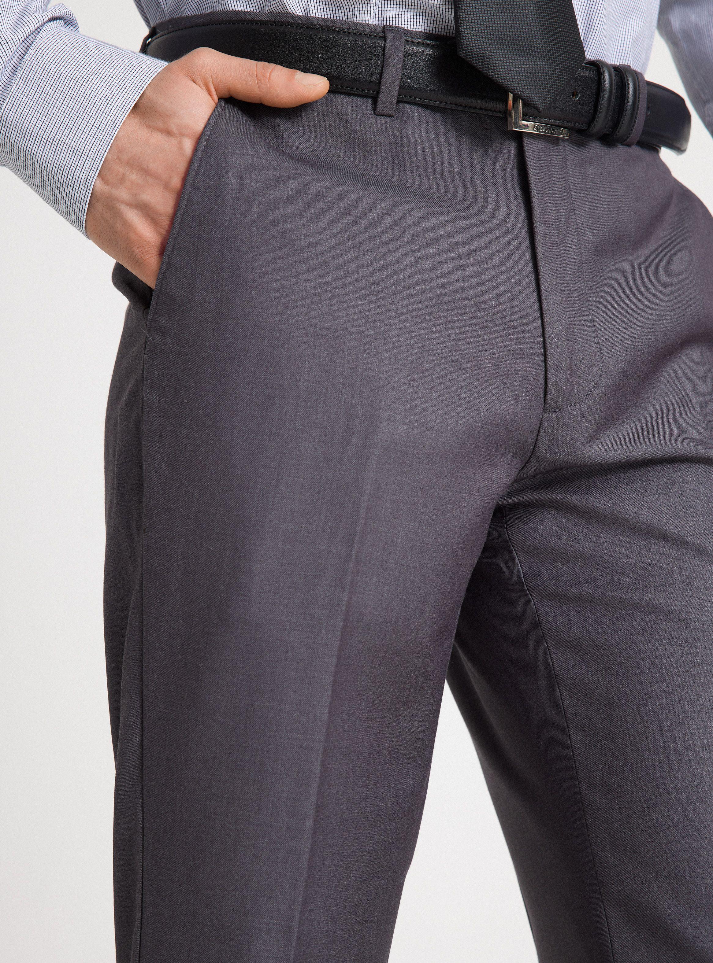 Pantalón de Vestir Liso Color-2