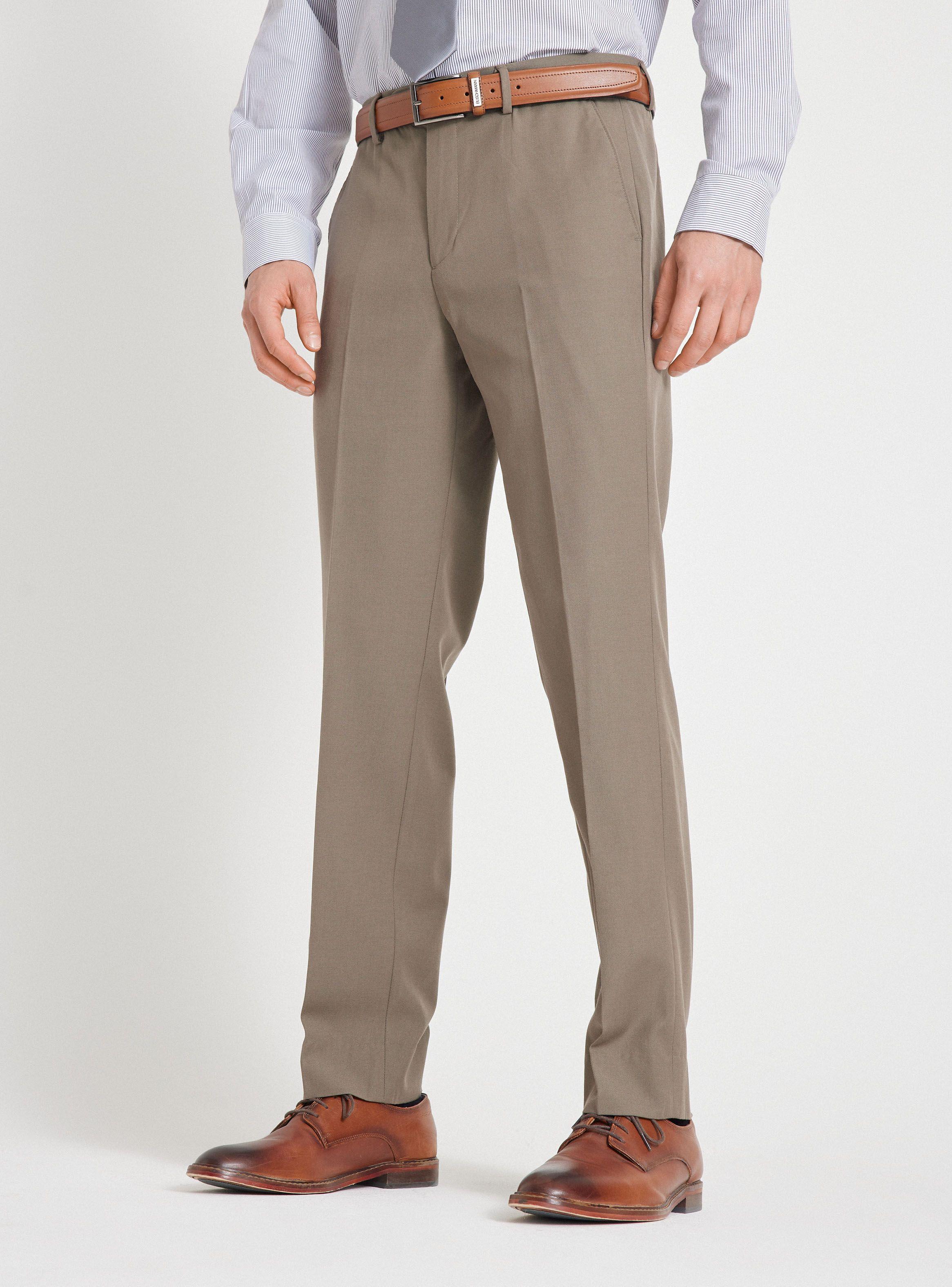 Pantalón de Vestir Lana Poliéster Regular Fit-0