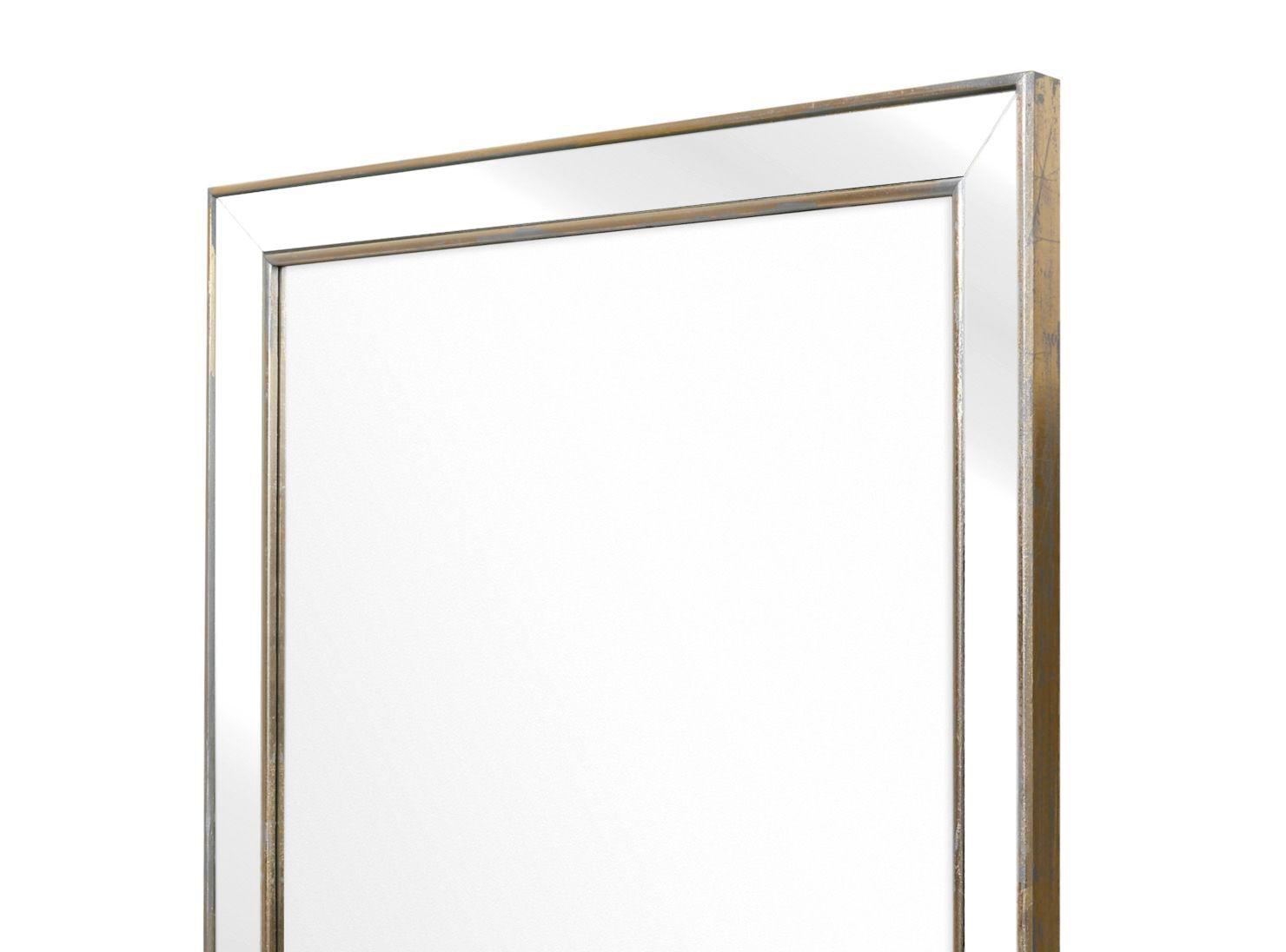 Espejo Biselado 70x90 cm Moldura Oro Plata-2