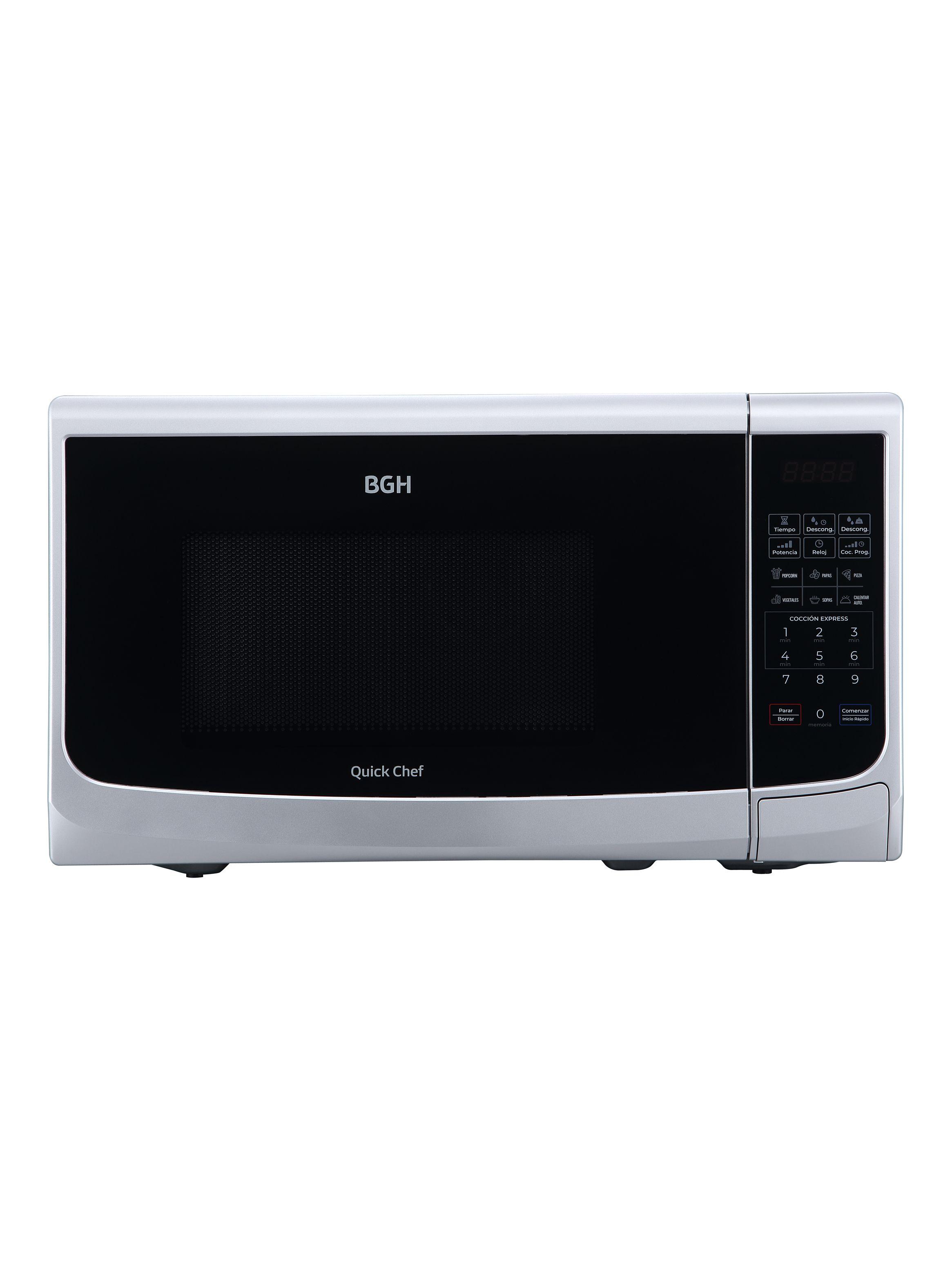 Microondas Monofunción Digital 20 Litros Quick Chef B120DCL Silver-0