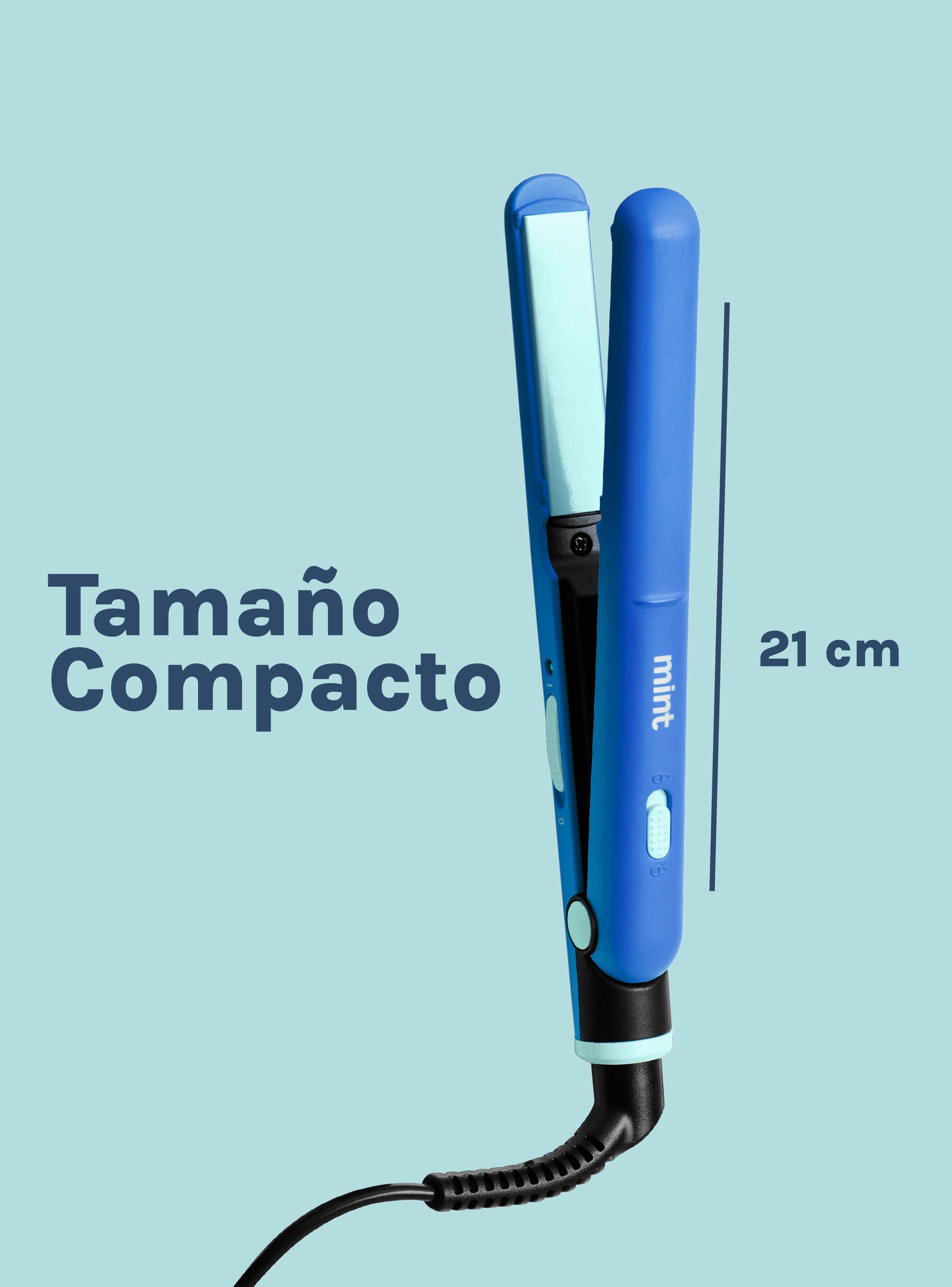 Mini Alisador de Pelo 2 en 1 MHR-012 Celeste-2