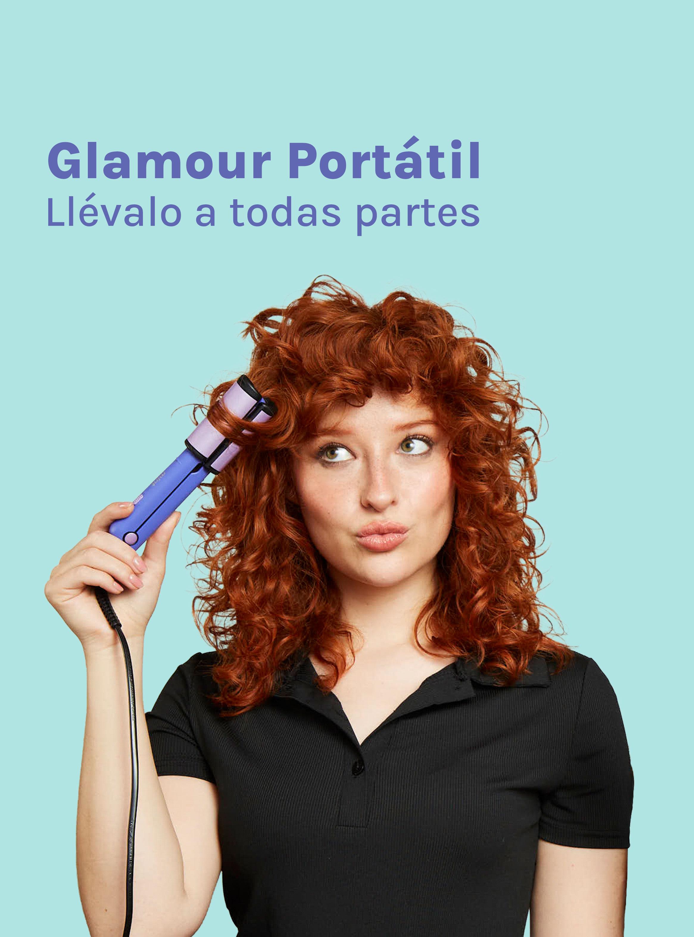 Mini Alisador de Pelo 2 en 1 MHR-013 Morado-7