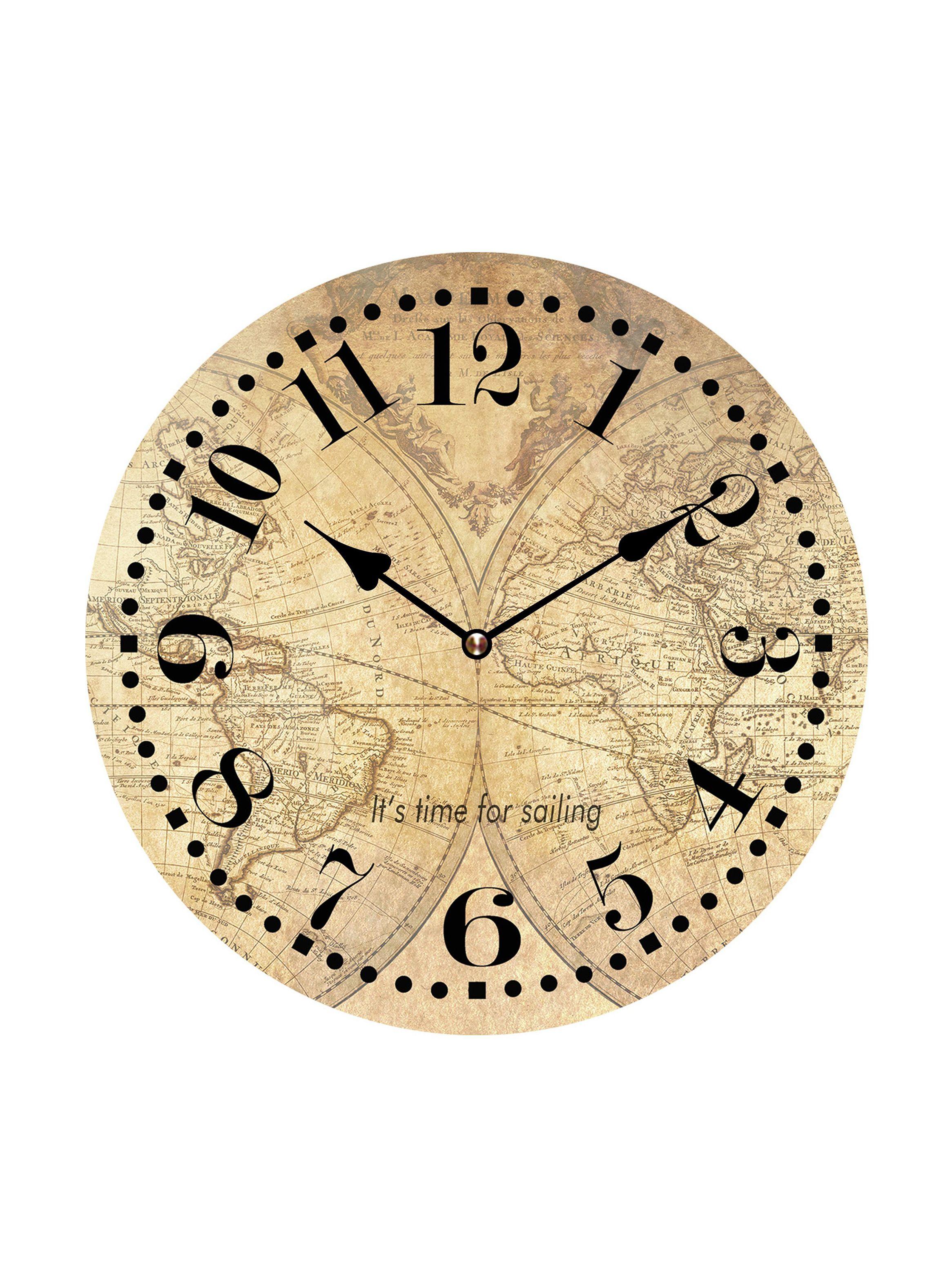 Reloj Mapa Café Diseño 2-0