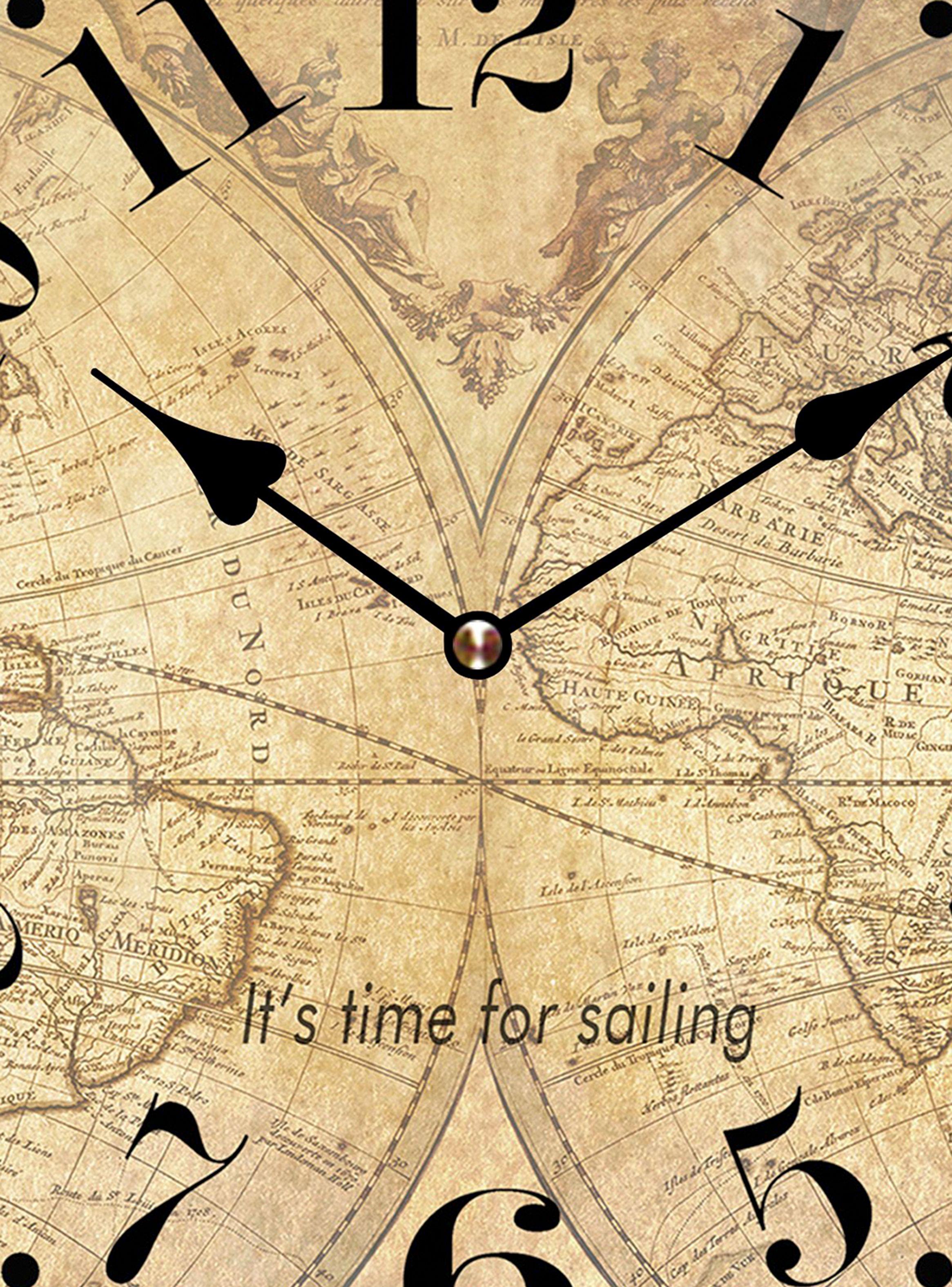 Reloj Mapa Café Diseño 2-1