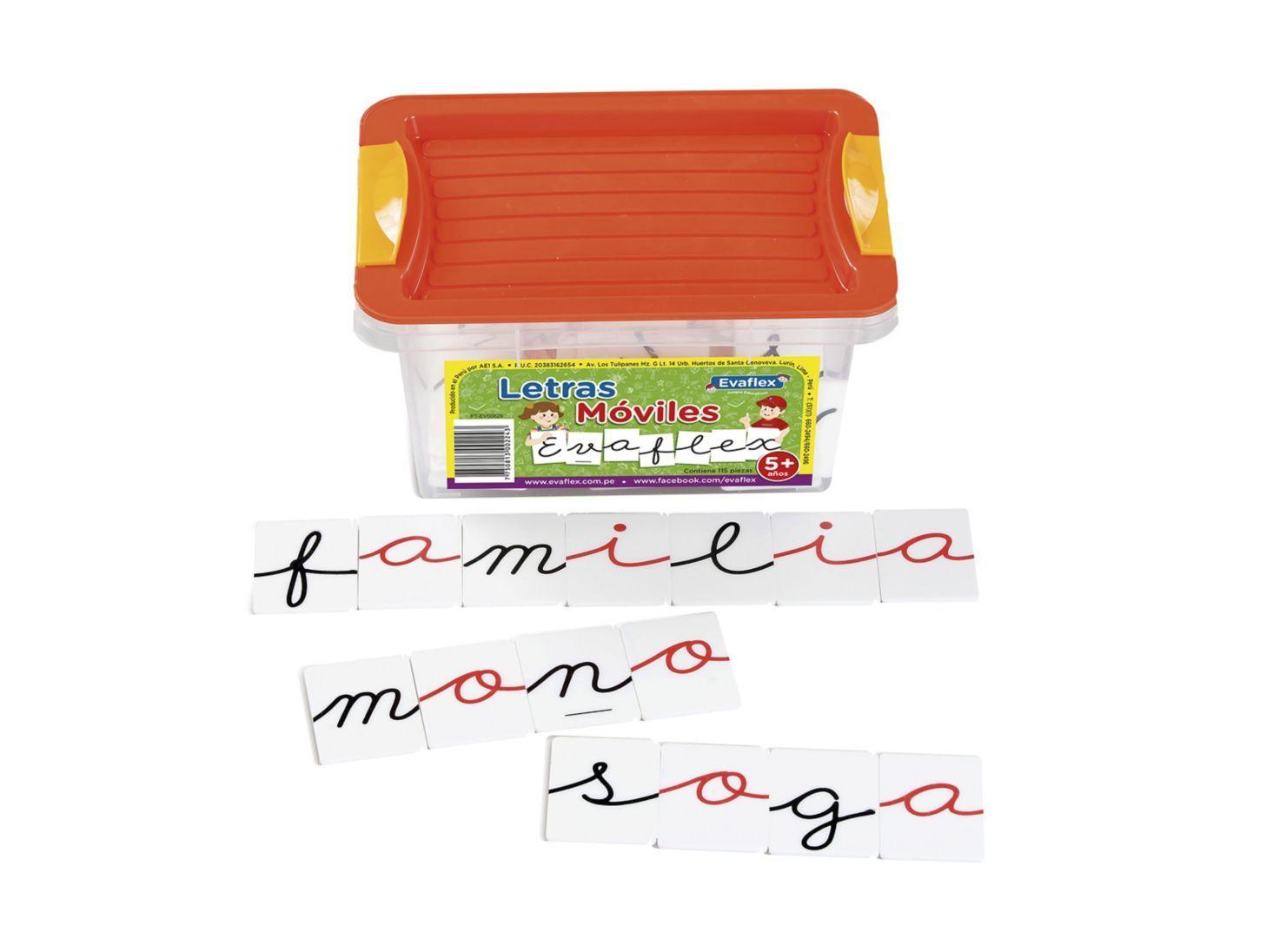 Juego de Aprendizaje Letras Móviles Evaflex-0