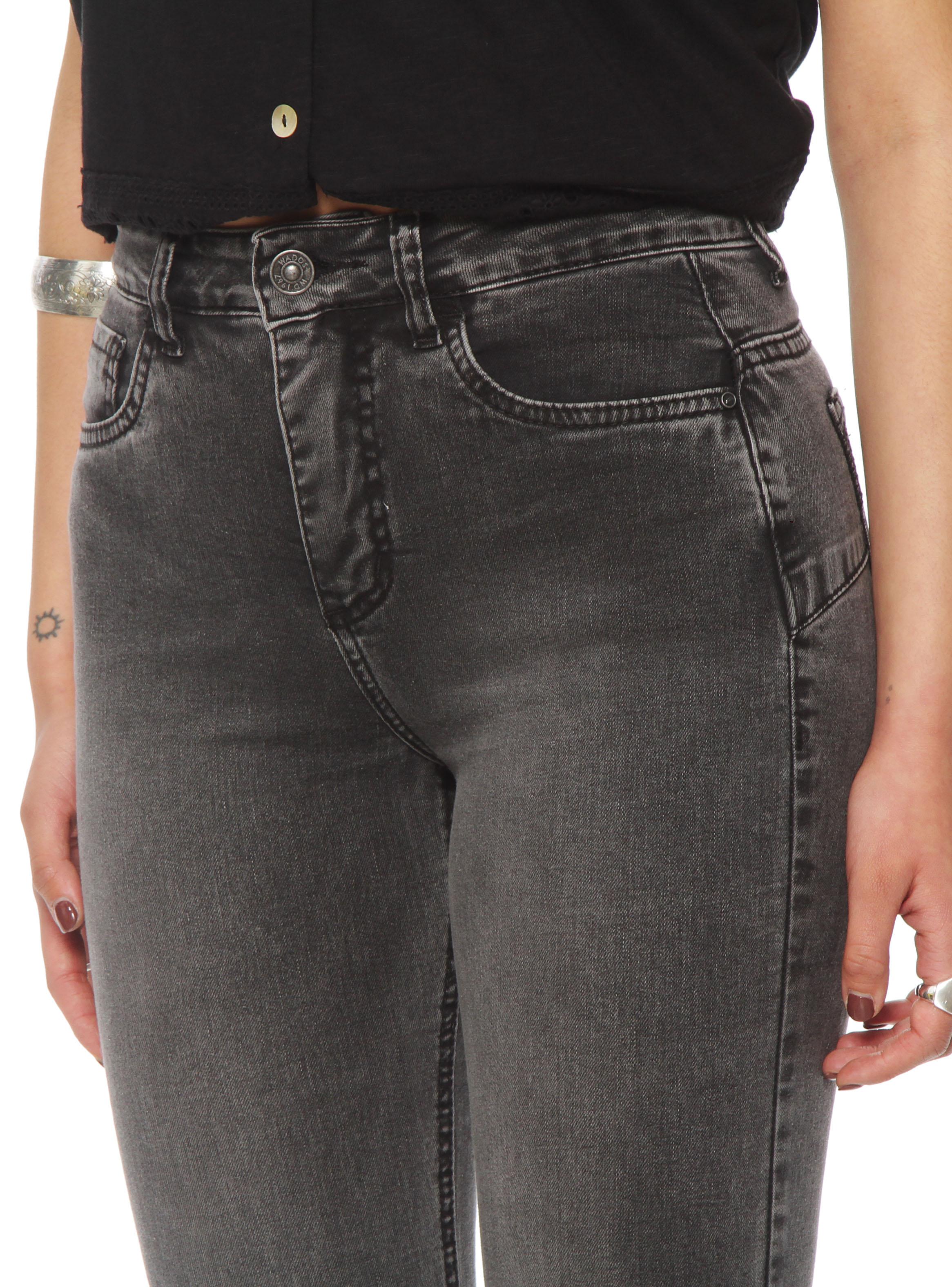 Jeans Flare de Tiro Alto con Pretina 1 Botón-2