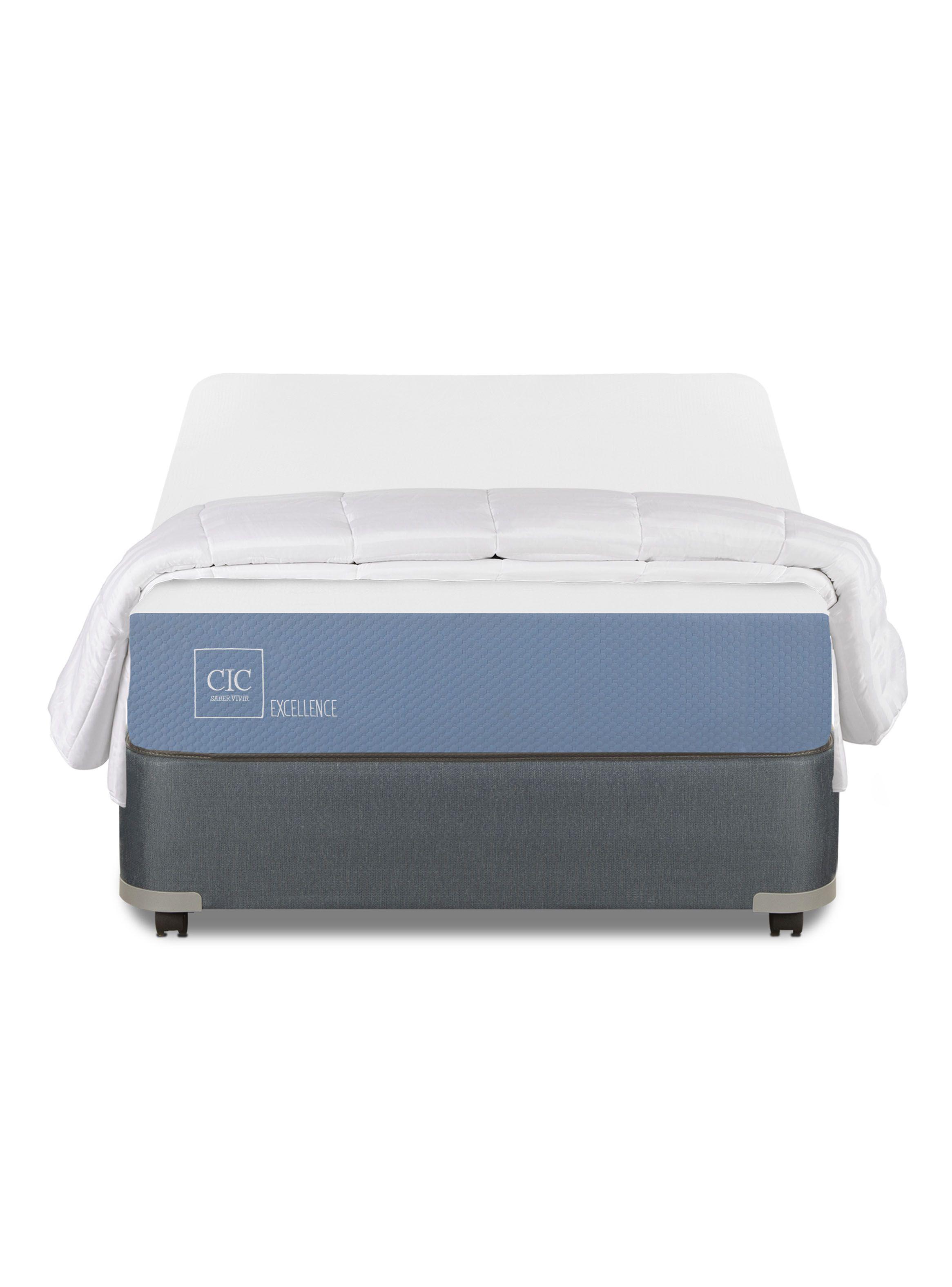 Cama Americana Excellence 1.5 Plazas x190 cm + Plumón-2
