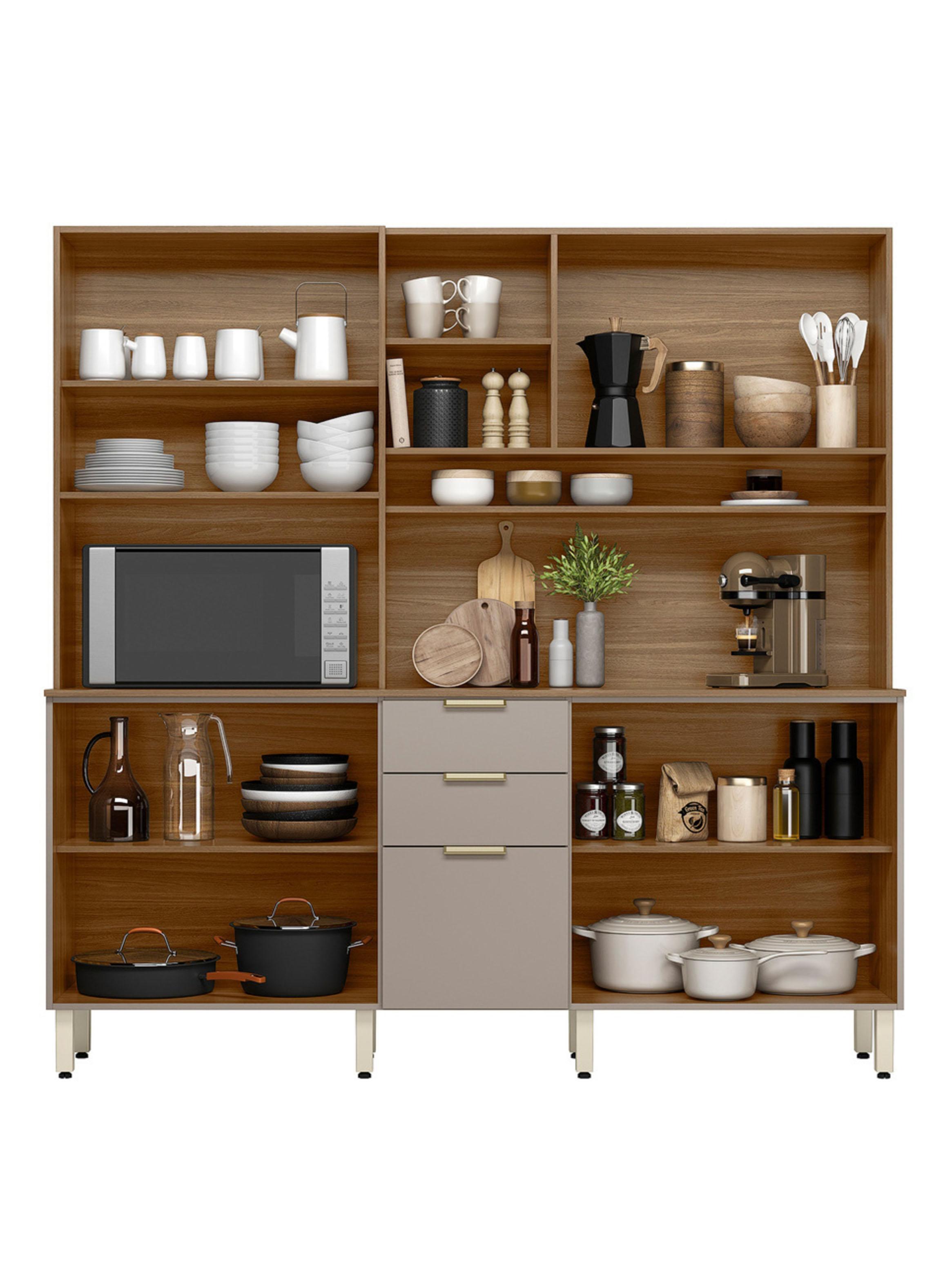 Kit Cocina Amora Almendra 10 Puertas-2