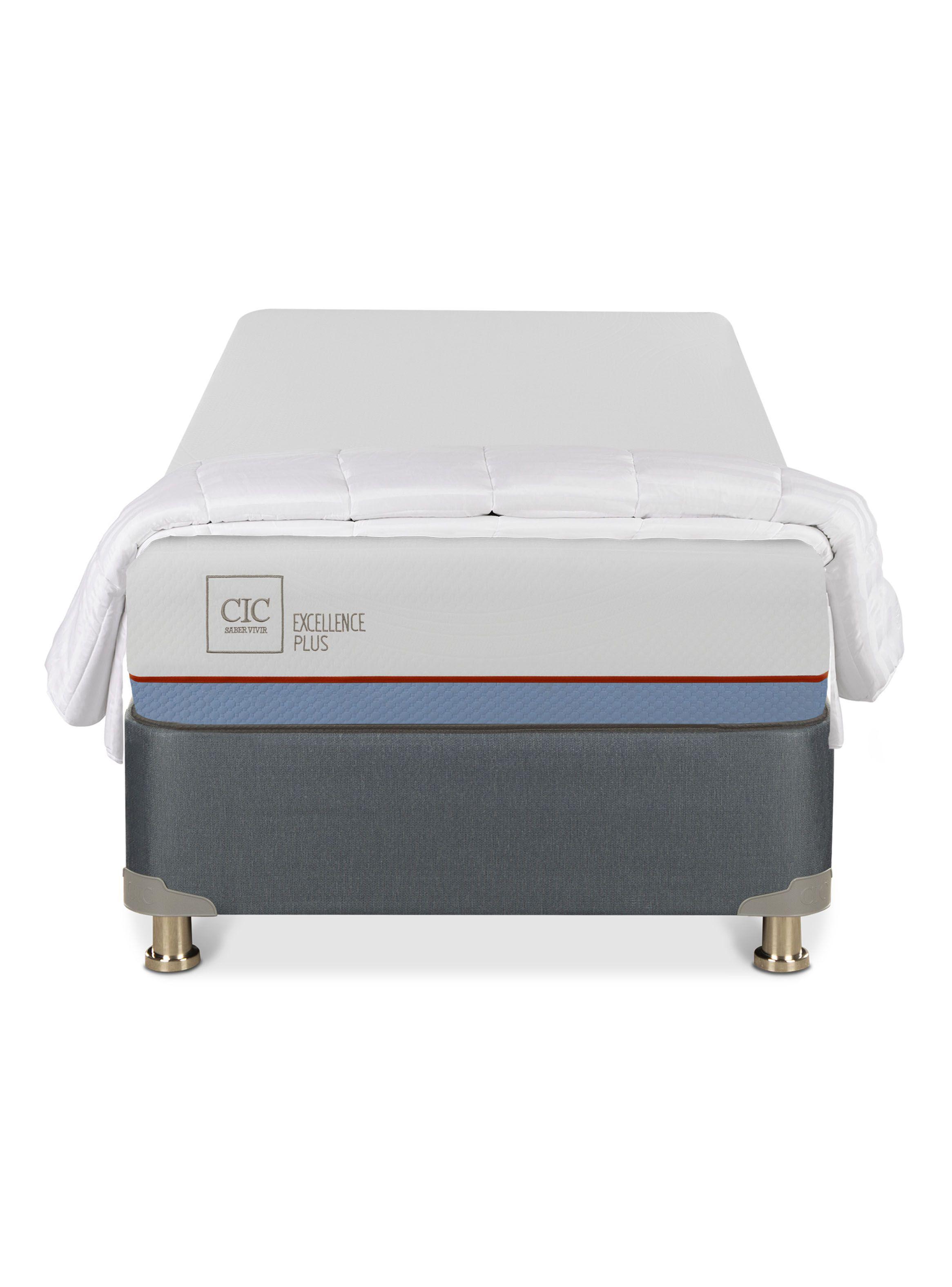 Cama Americana Excellence Plus 1 Plaza + Plumón-1