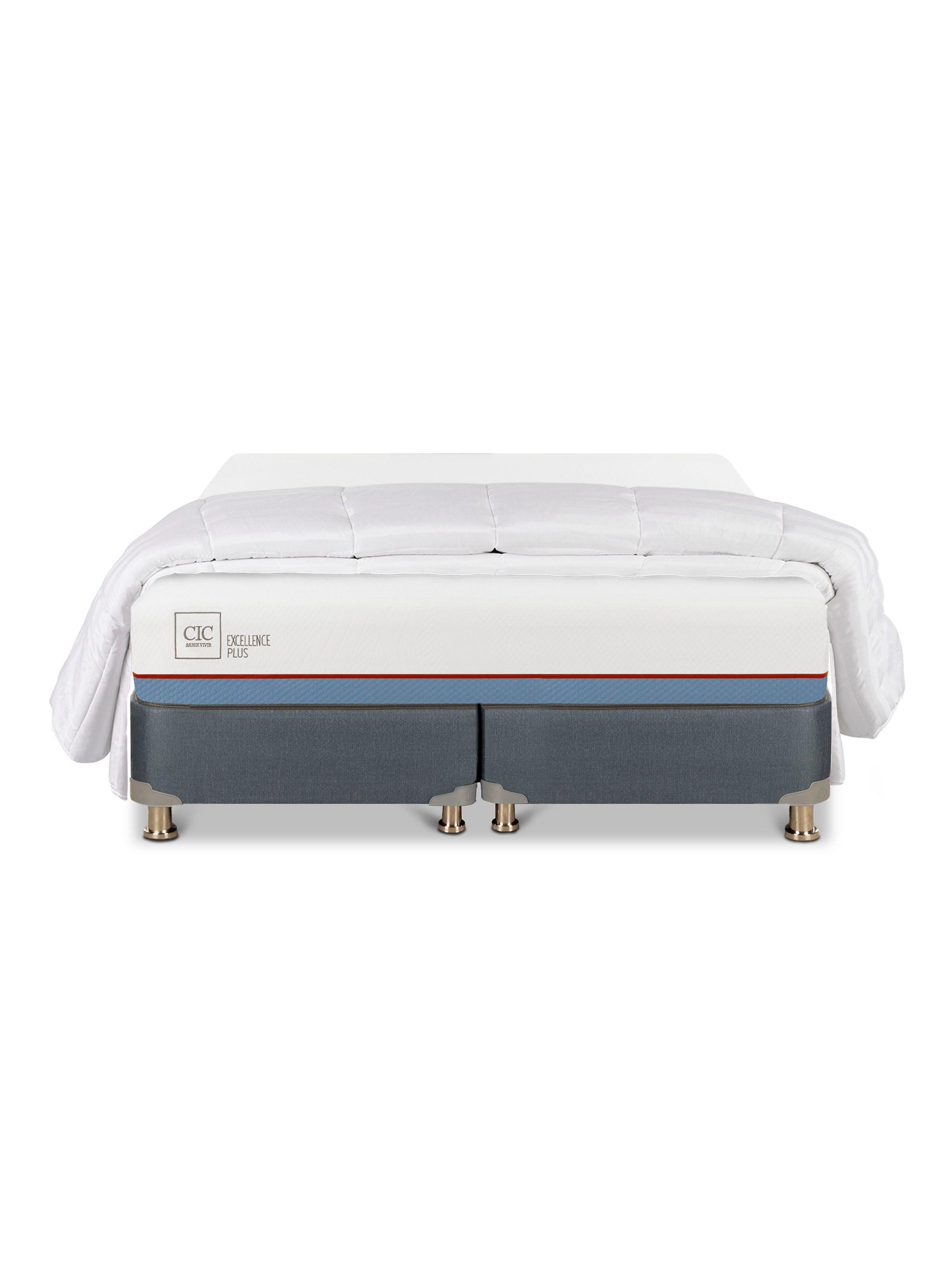 Cama Americana Excellence Plus 2 Plazas Base Dividida + Plumón-2