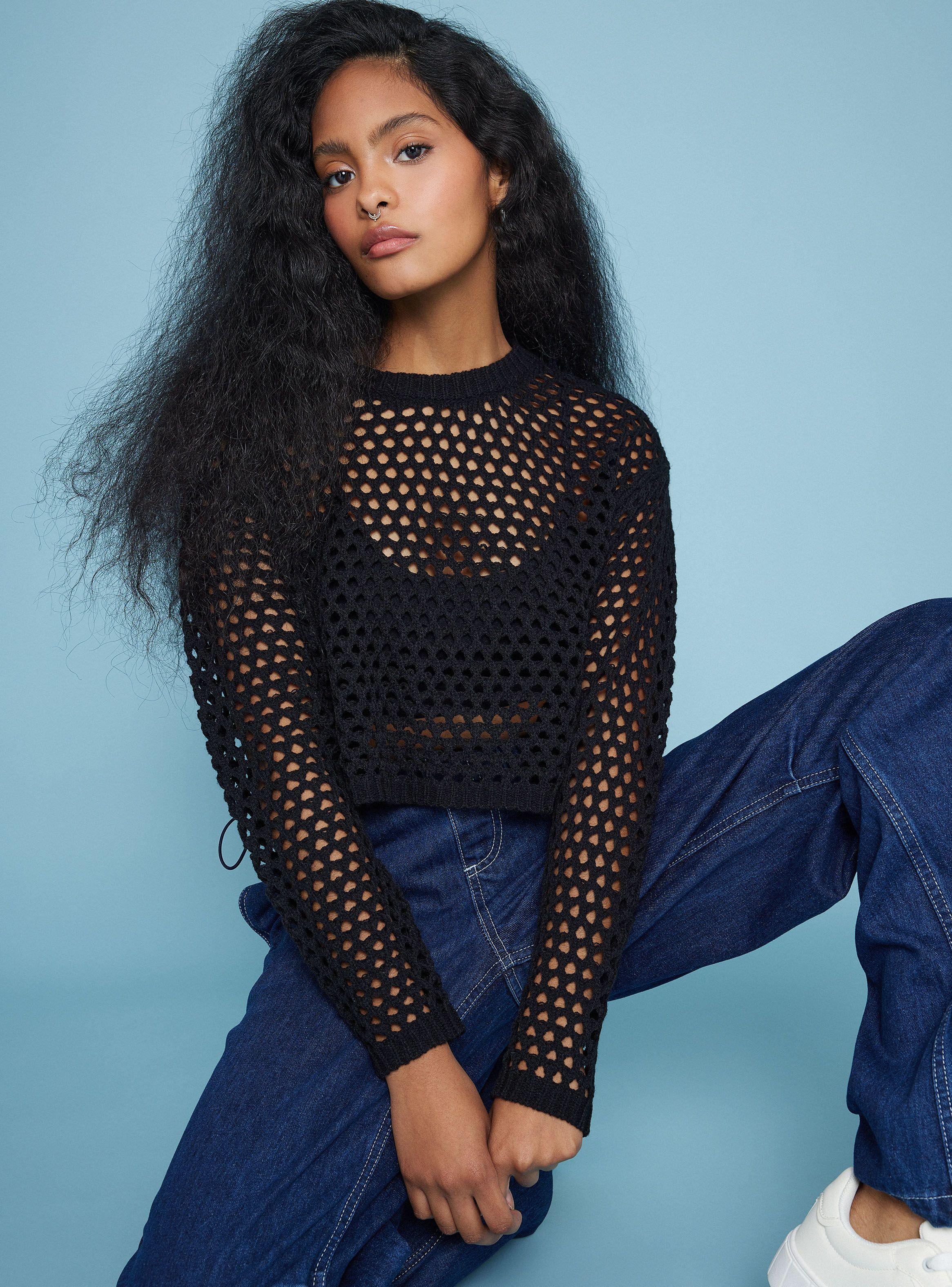 Sweater Calado Crop-0