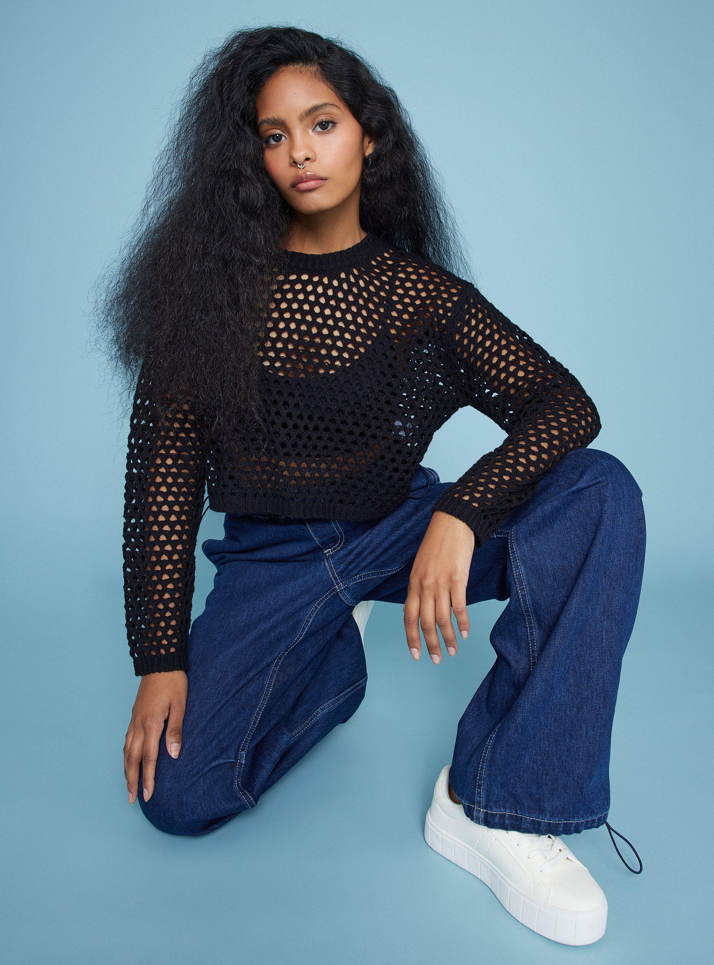 Sweater Calado Crop-4