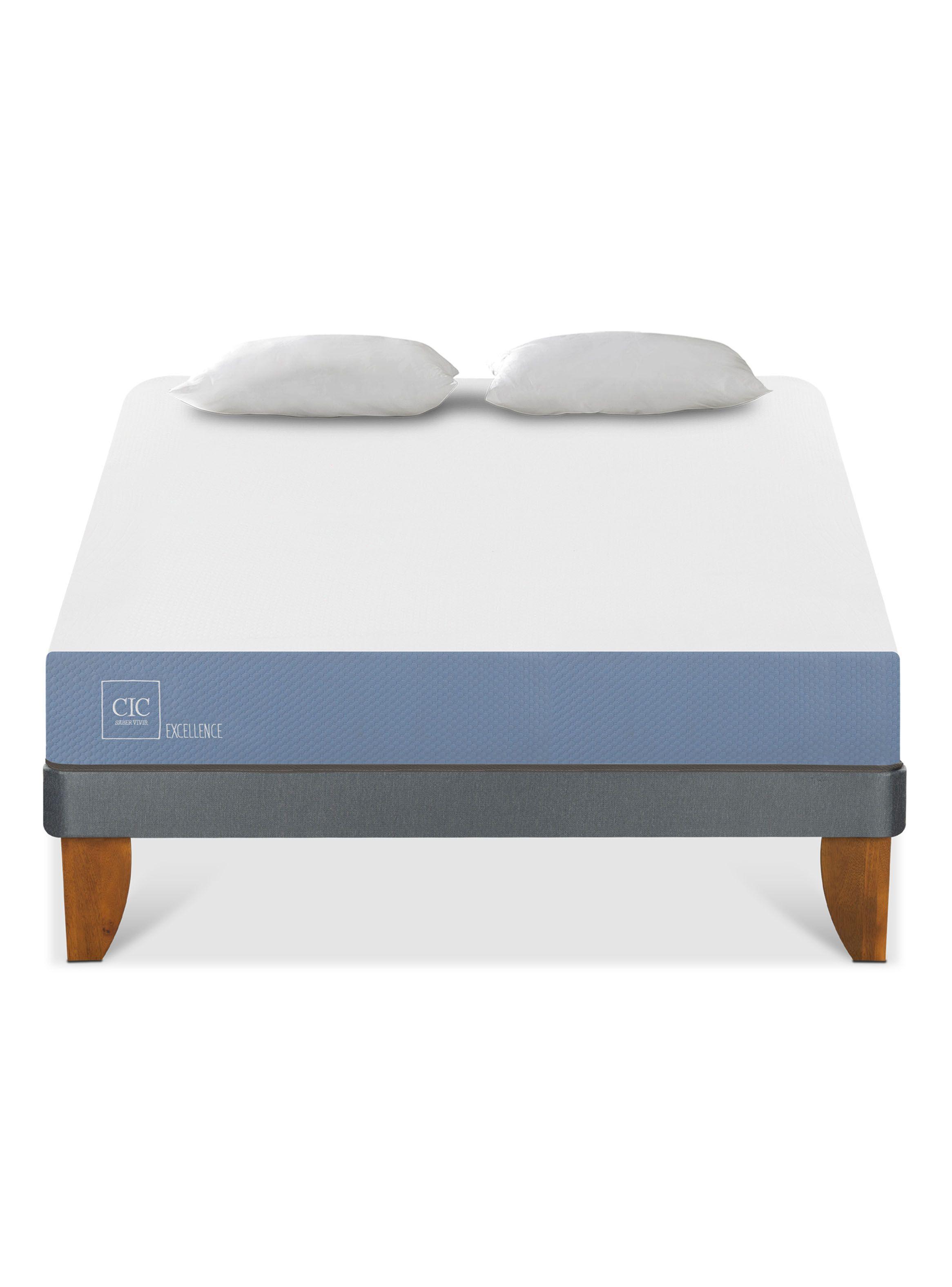 Cama Europea Excellence Full + Almohadas-2