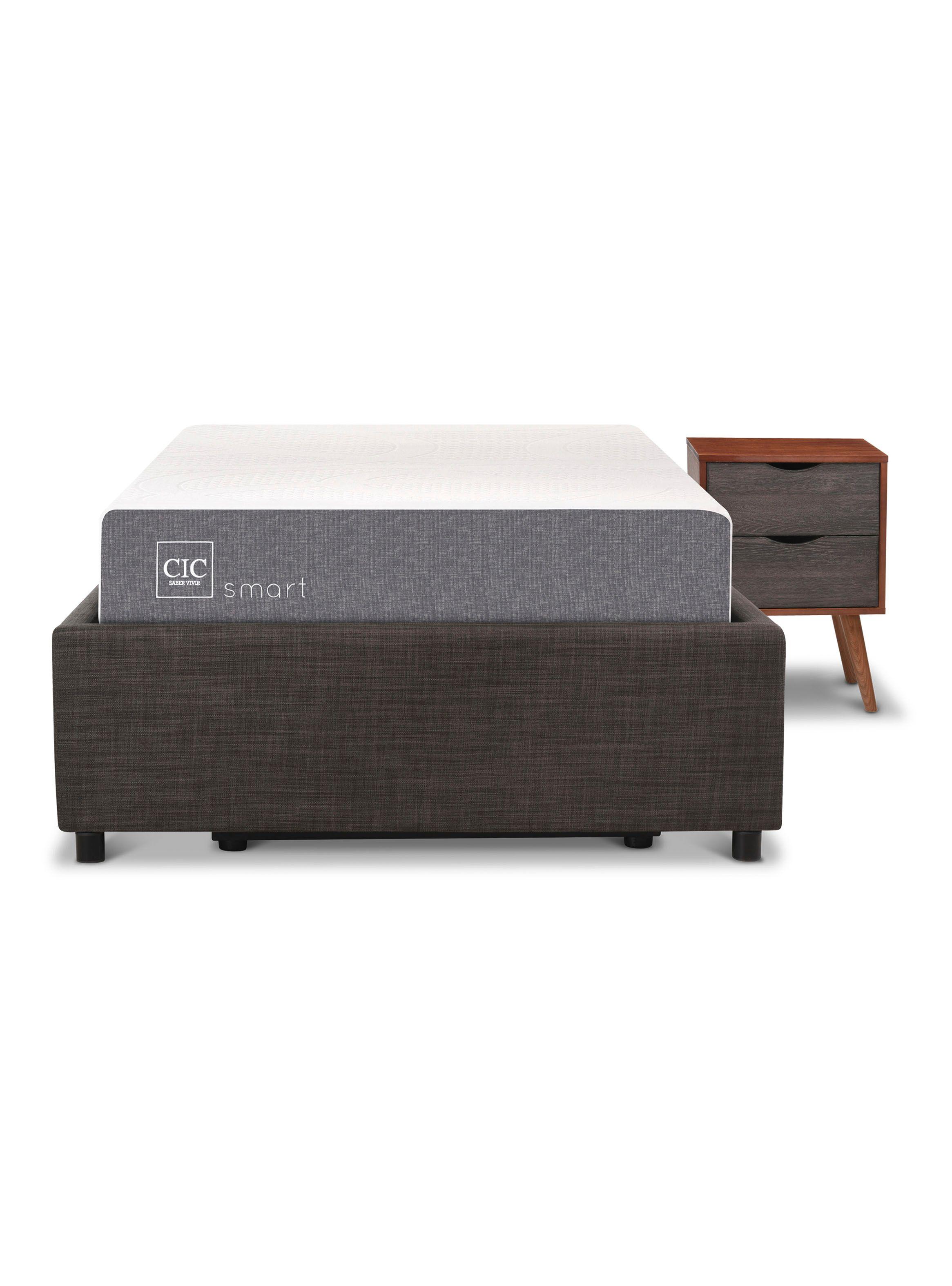Cama Funcional Space Box Smart 1.5 Plazas Niger S-T-3