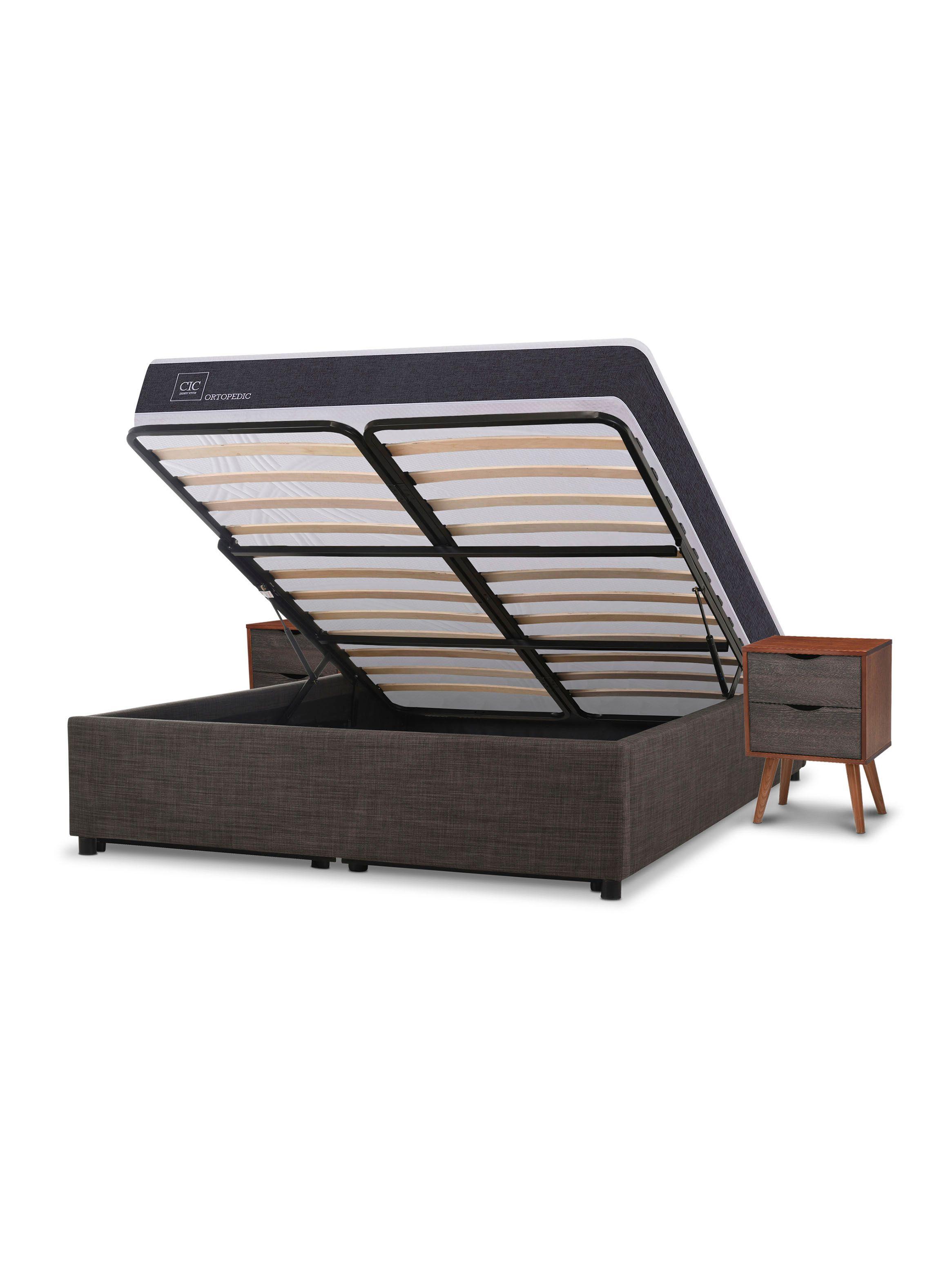 Cama Funcional Space Box Ortopedic 2 Plazas Niger S-T-3
