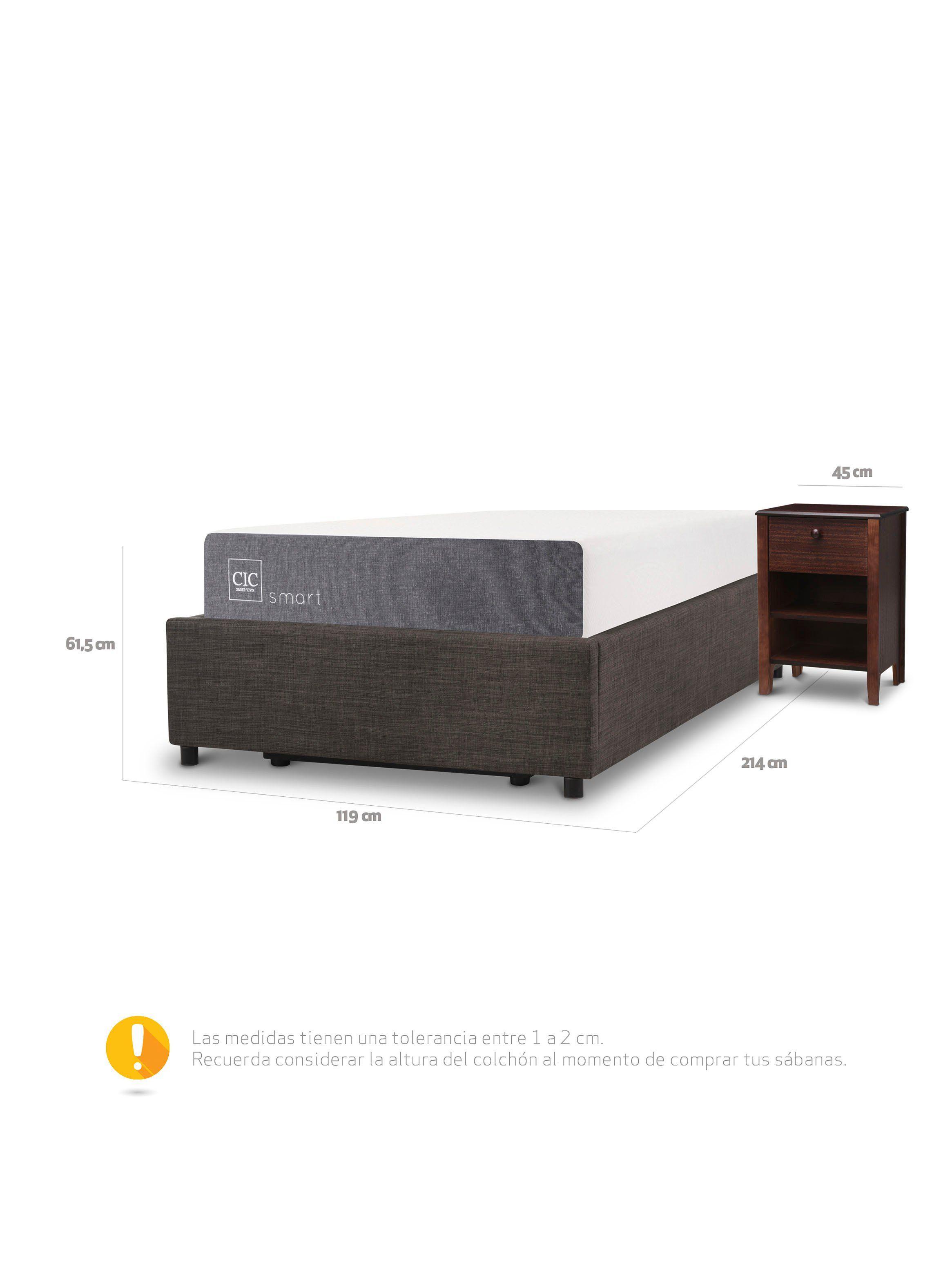 Cama Funcional Space Box Smart 1.5 Plazas + Set Muebles-2