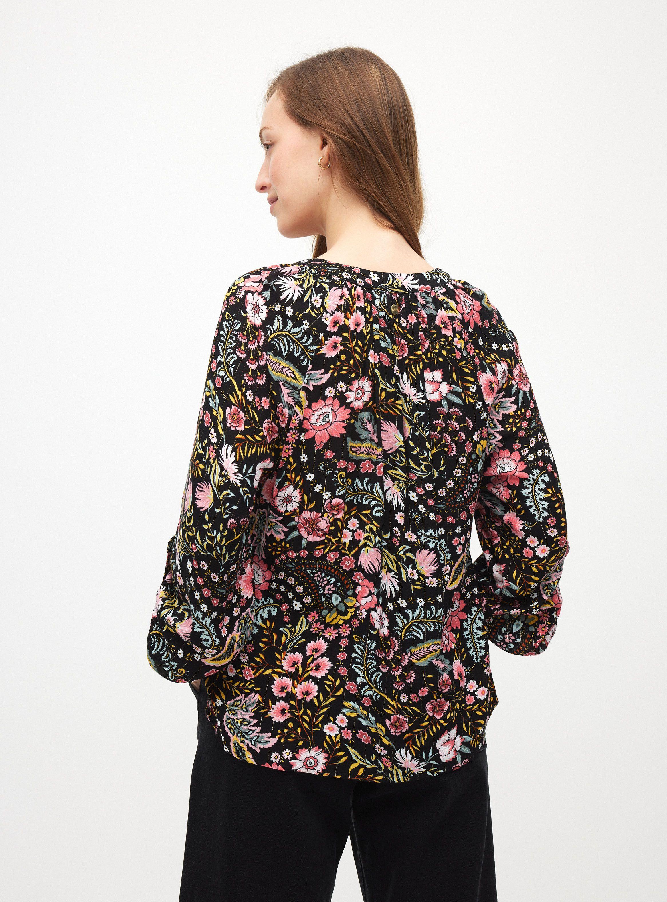 Blusa Cuello Mao Manga Raglan-1