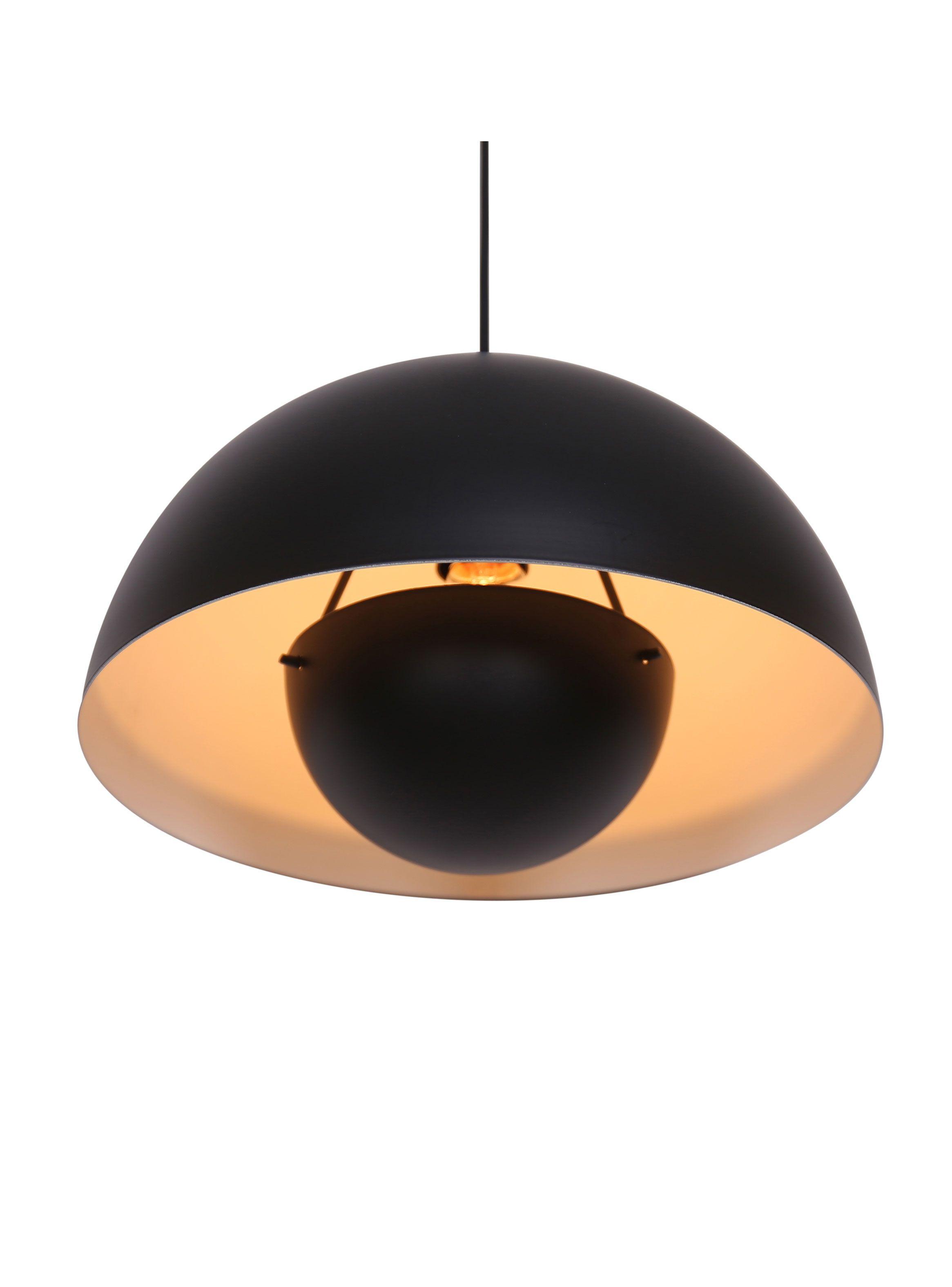 Lámpara Colgante Mush 1L E27 Negro-2