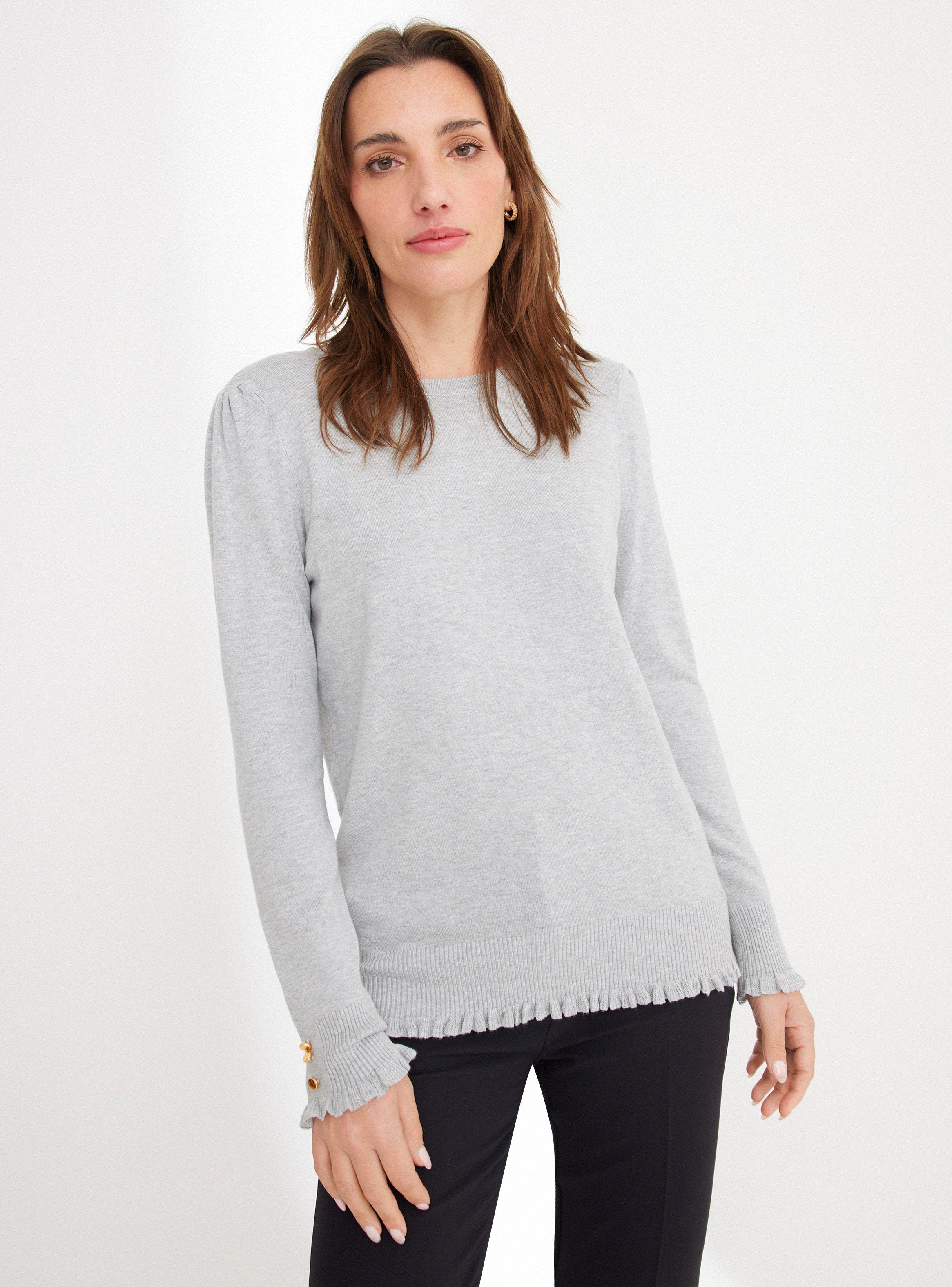 Sweater Detalle Vuelitos En Basta y Puño-0
