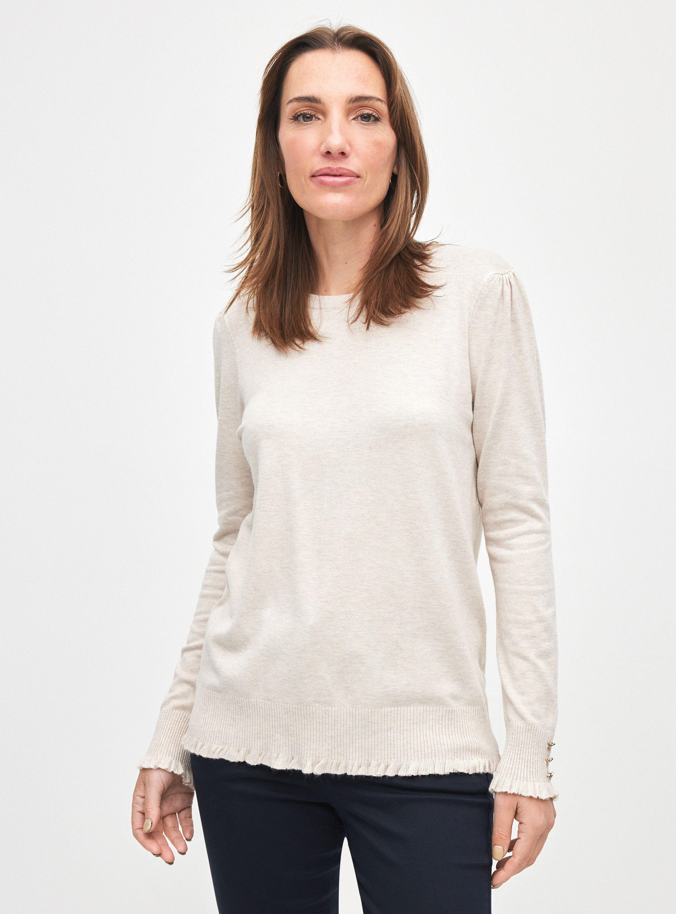 Sweater Detalle Vuelitos En Basta y Puño-0