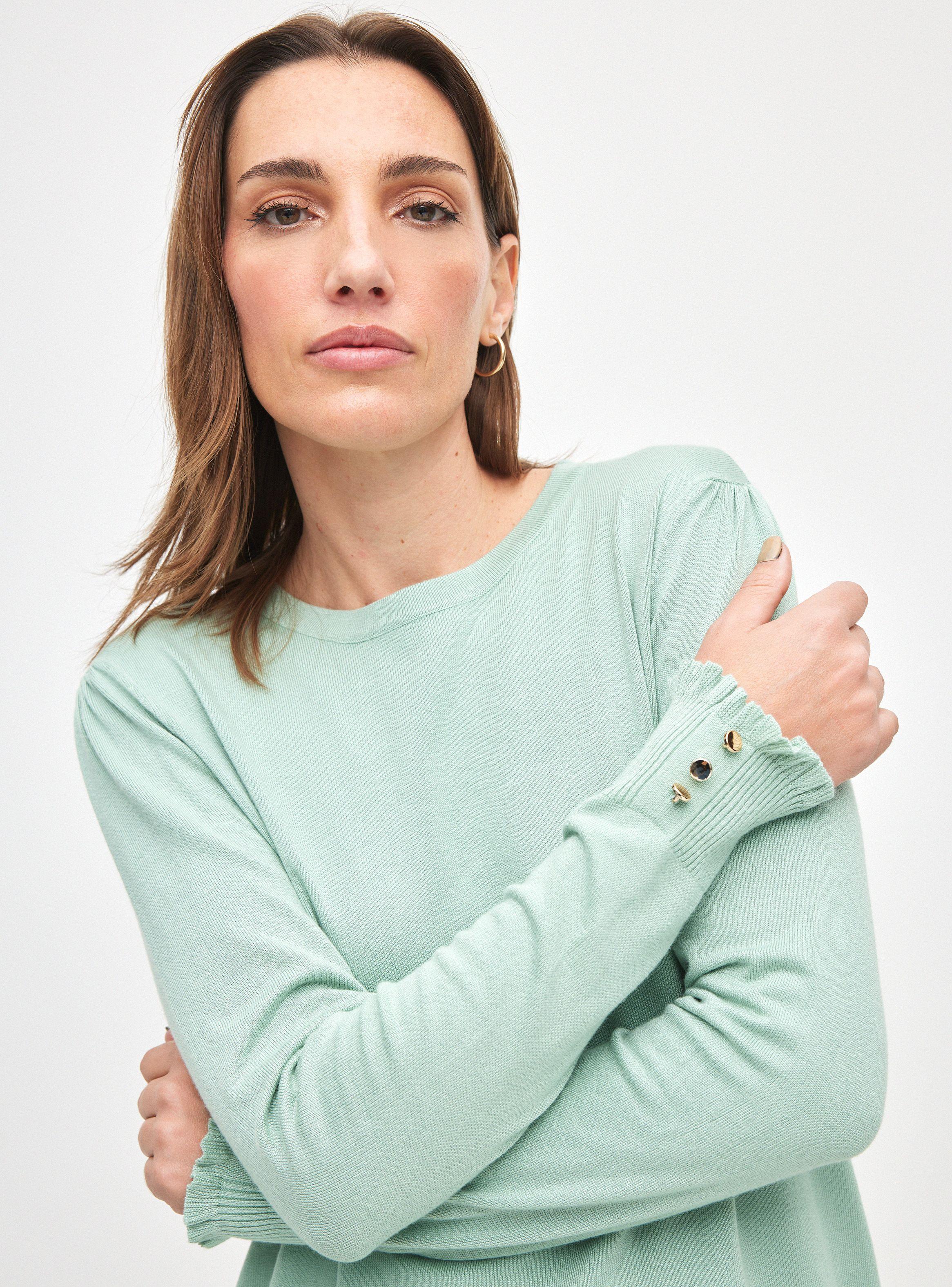 Sweater Detalle Vuelitos En Basta y Puño-2