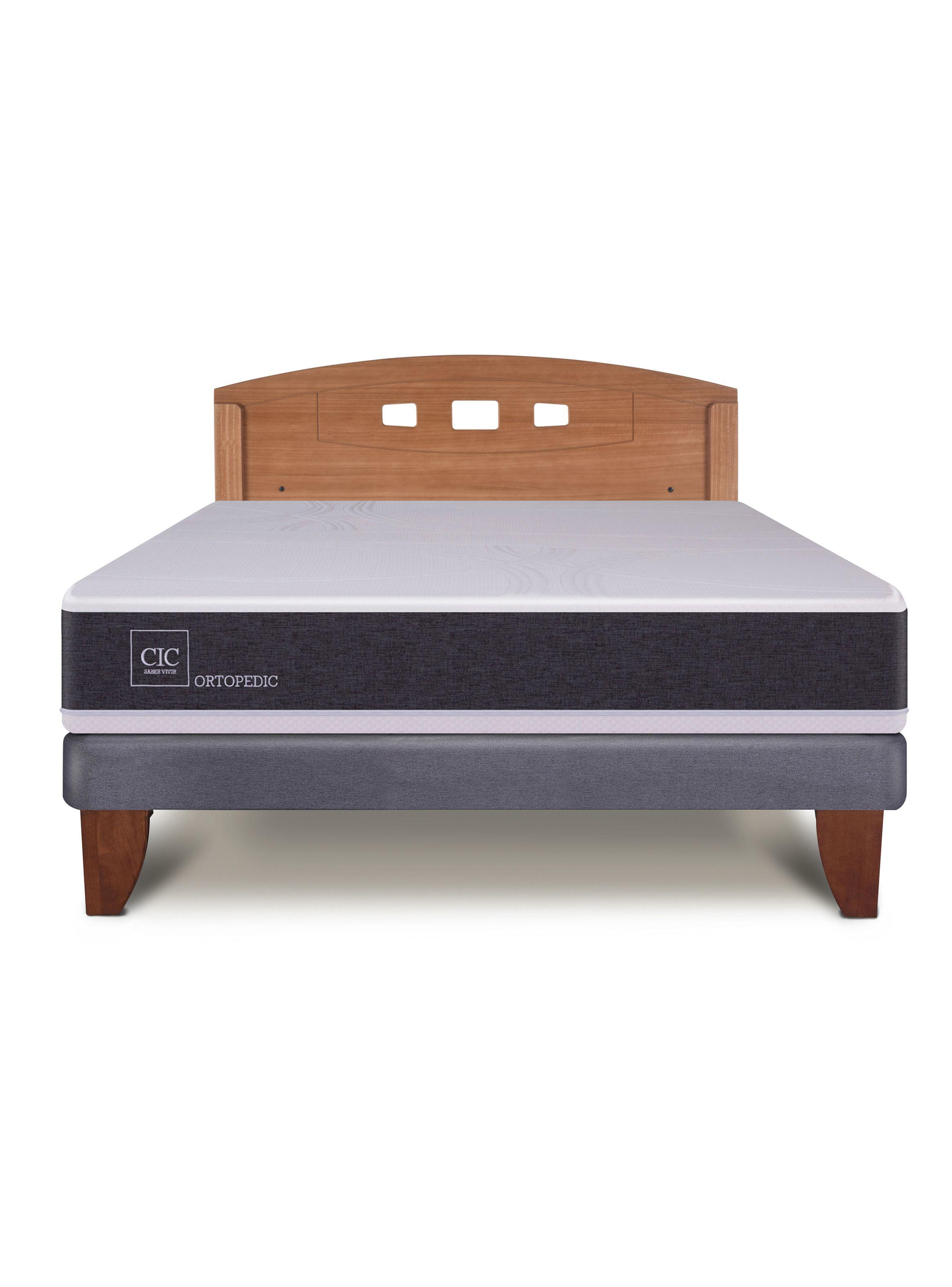 Cama Europea New Ortopedic 2 Plazas Bn Respaldo New Gales-2