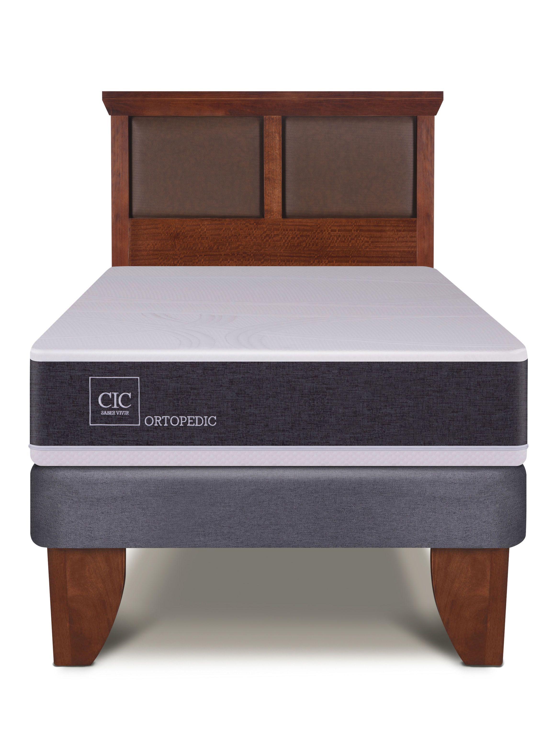 Cama Europea New Ortopedic 1.5 Plazas Respaldo New Torino-2